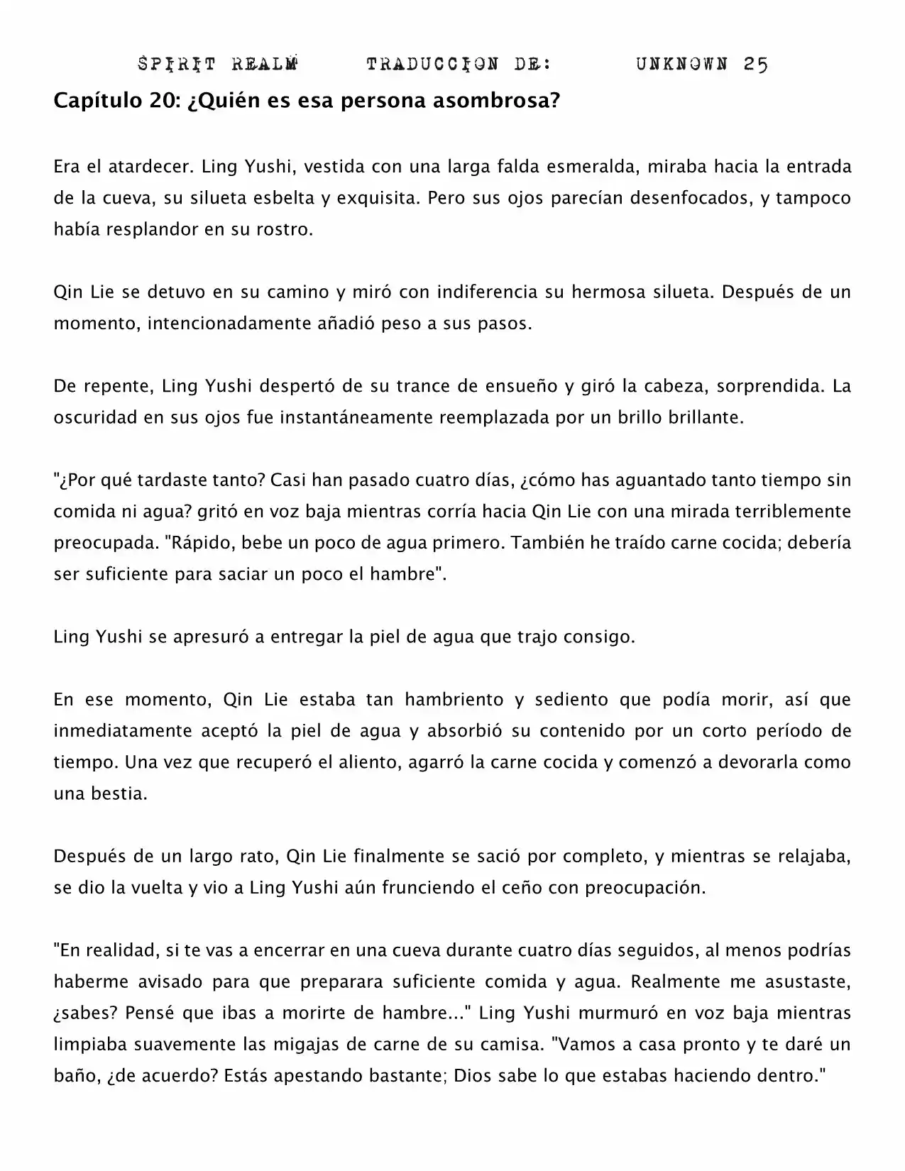 Spirit Realm (Novela) - Capítulo 20 - Página 1 - LectorTMOo
