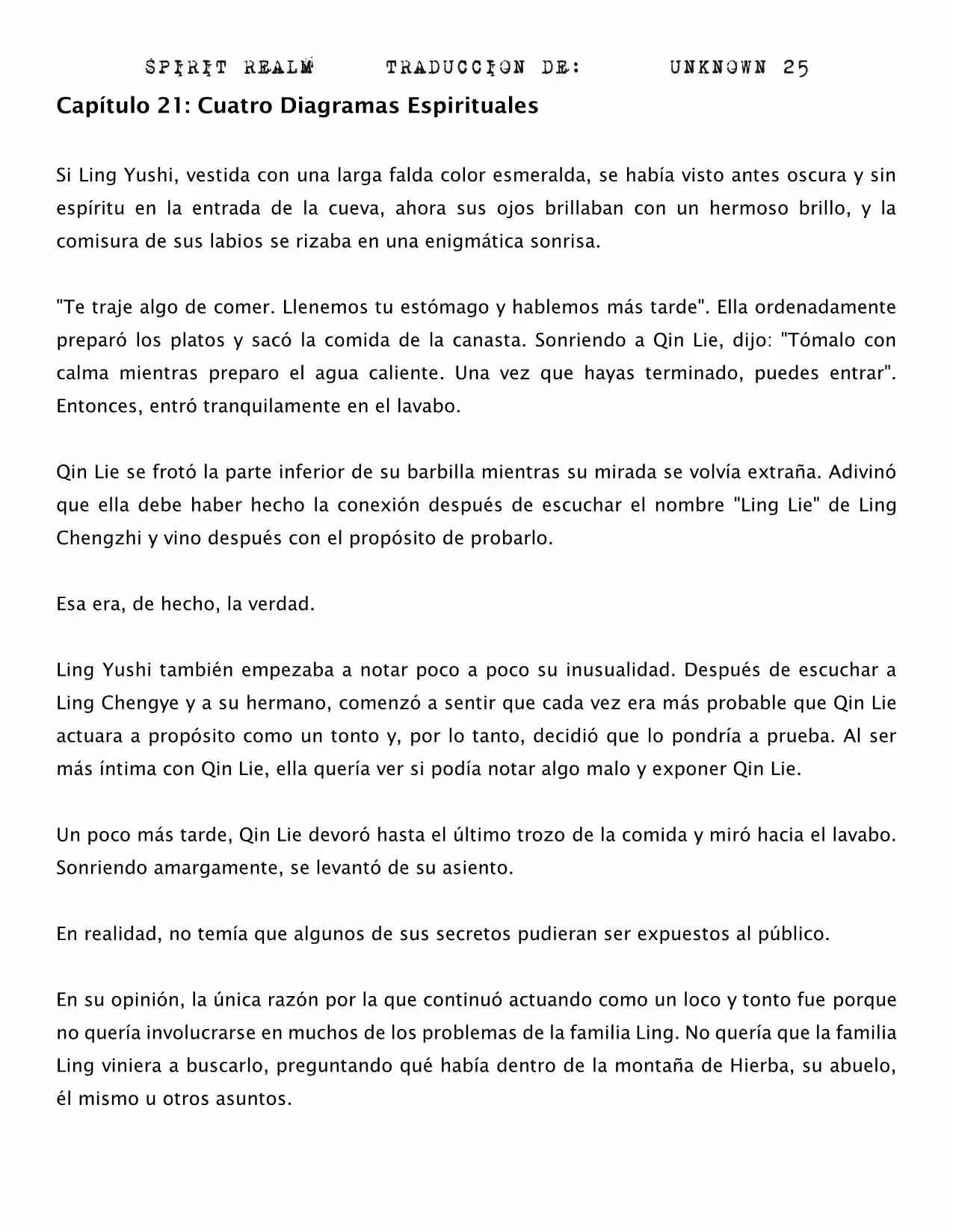 Spirit Realm (Novela) - Capítulo 21 - Página 1 - LectorTMOo