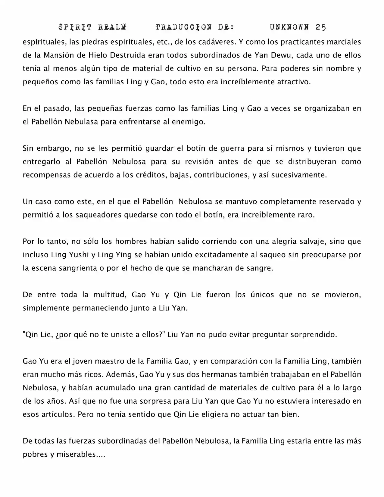 Spirit Realm (Novela) - Capítulo 40 - Página 6 - LectorTMOo