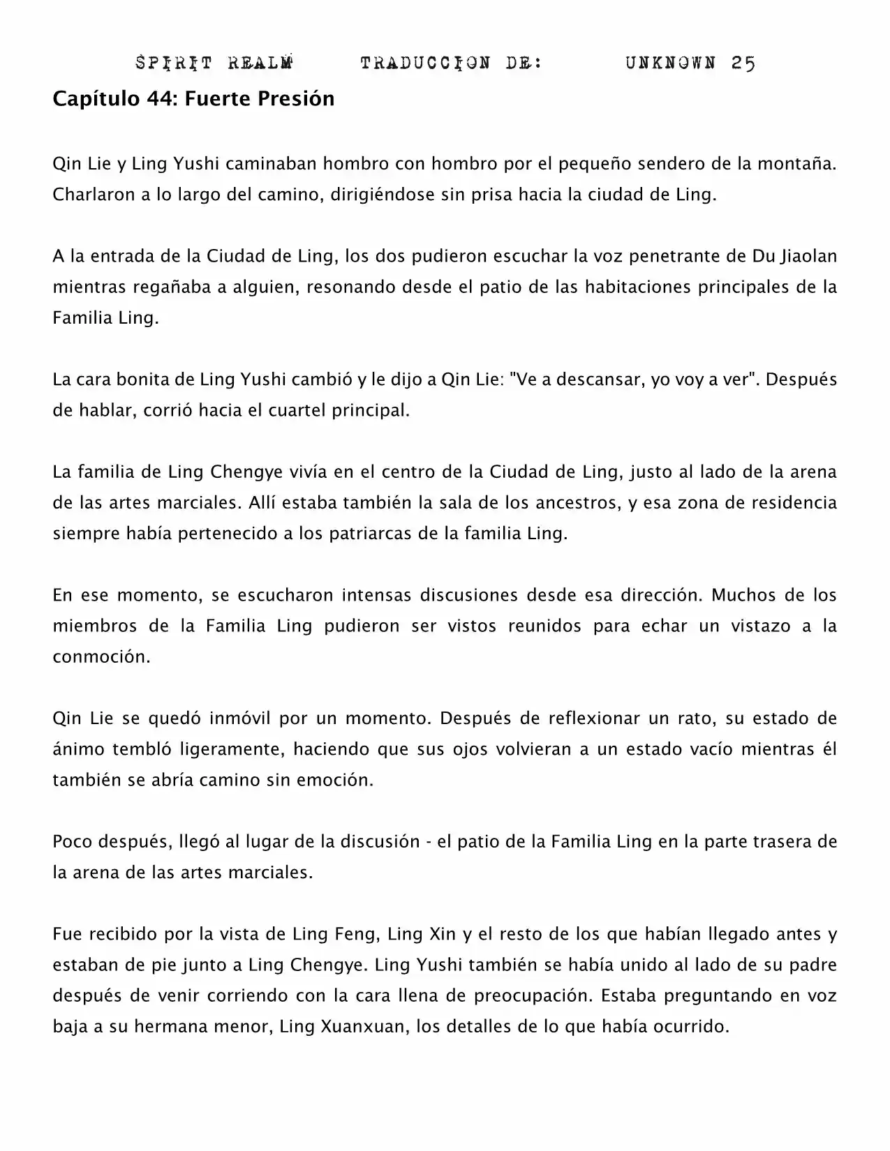 Spirit Realm (Novela) - Capítulo 44 - Página 1 - LectorTMOo