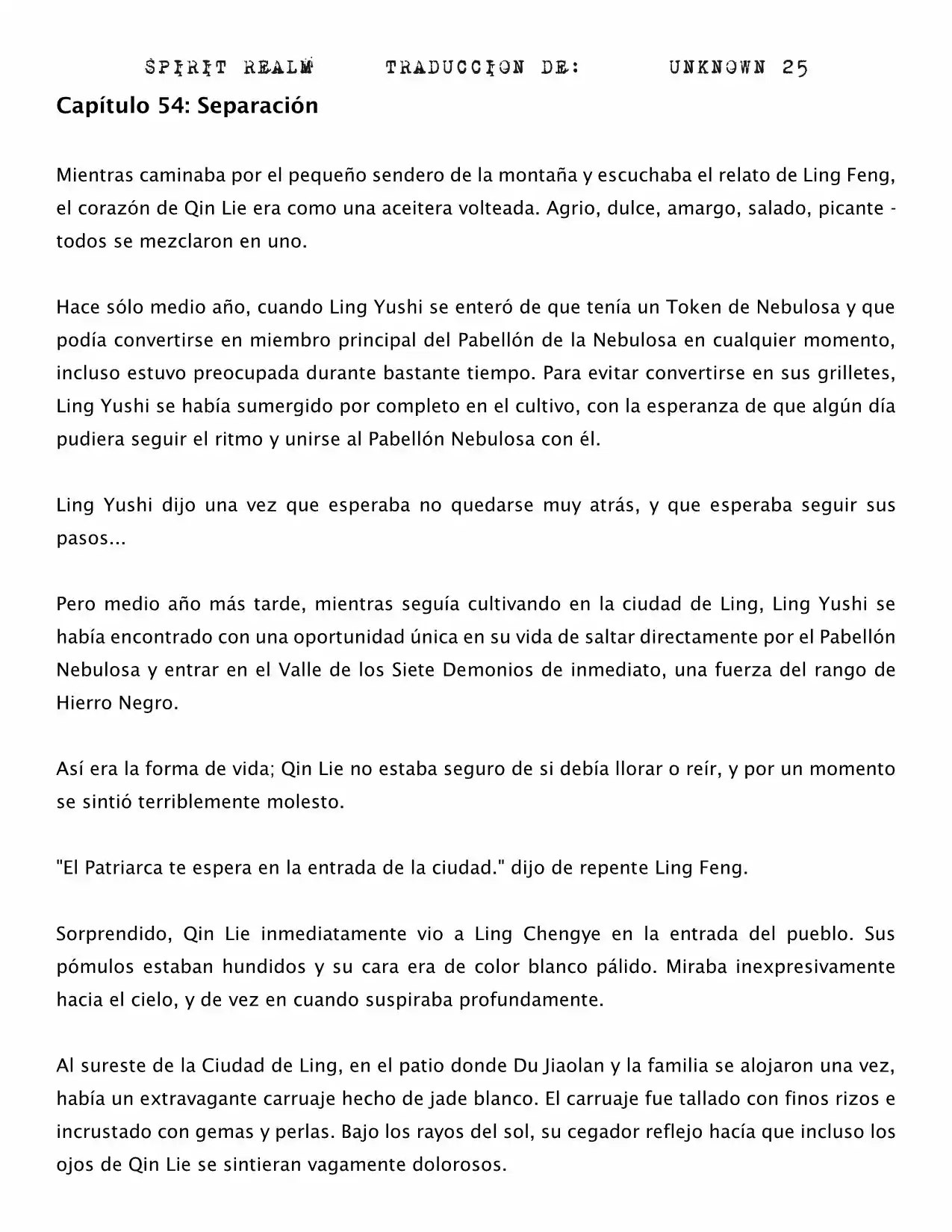 Spirit Realm (Novela) - Capítulo 54 - Página 1 - LectorTMOo
