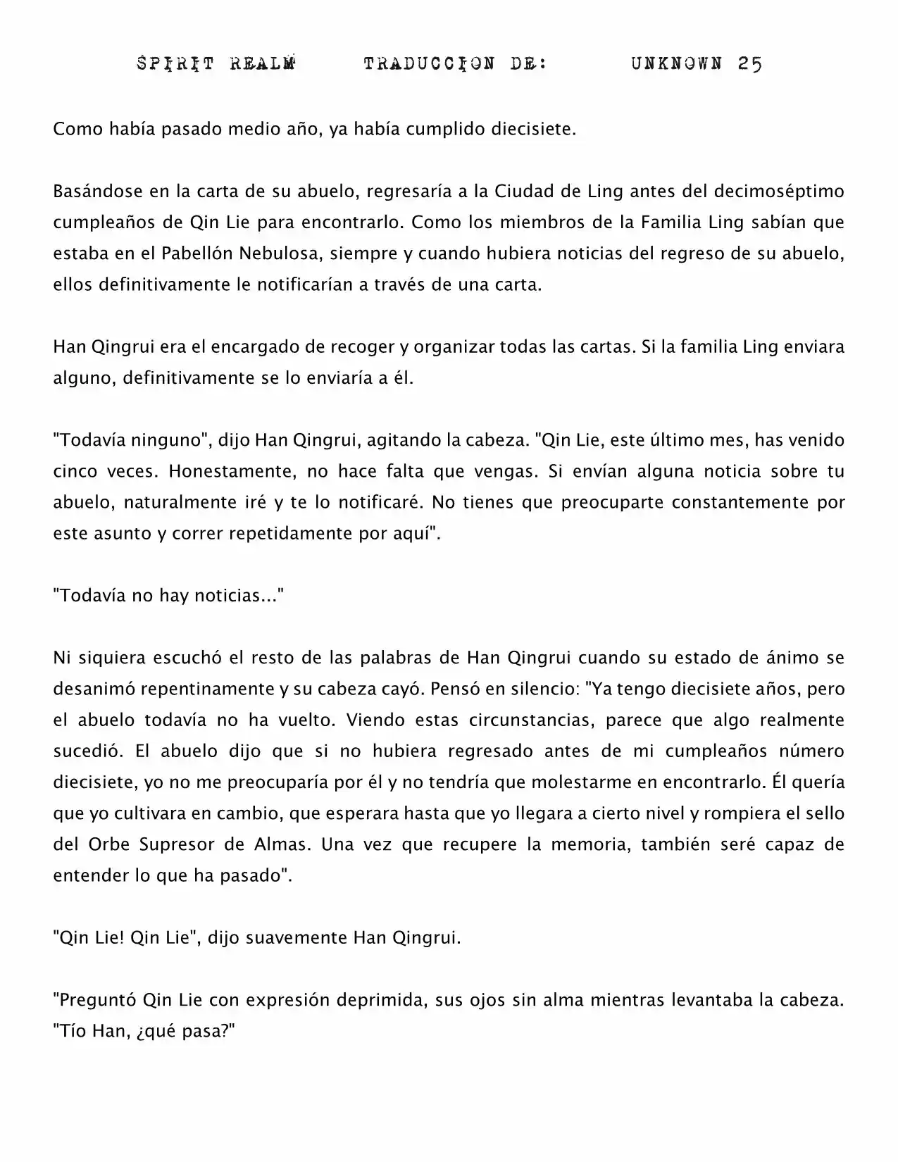 Spirit Realm (Novela) - Capítulo 72 - Página 6 - LectorTMOo