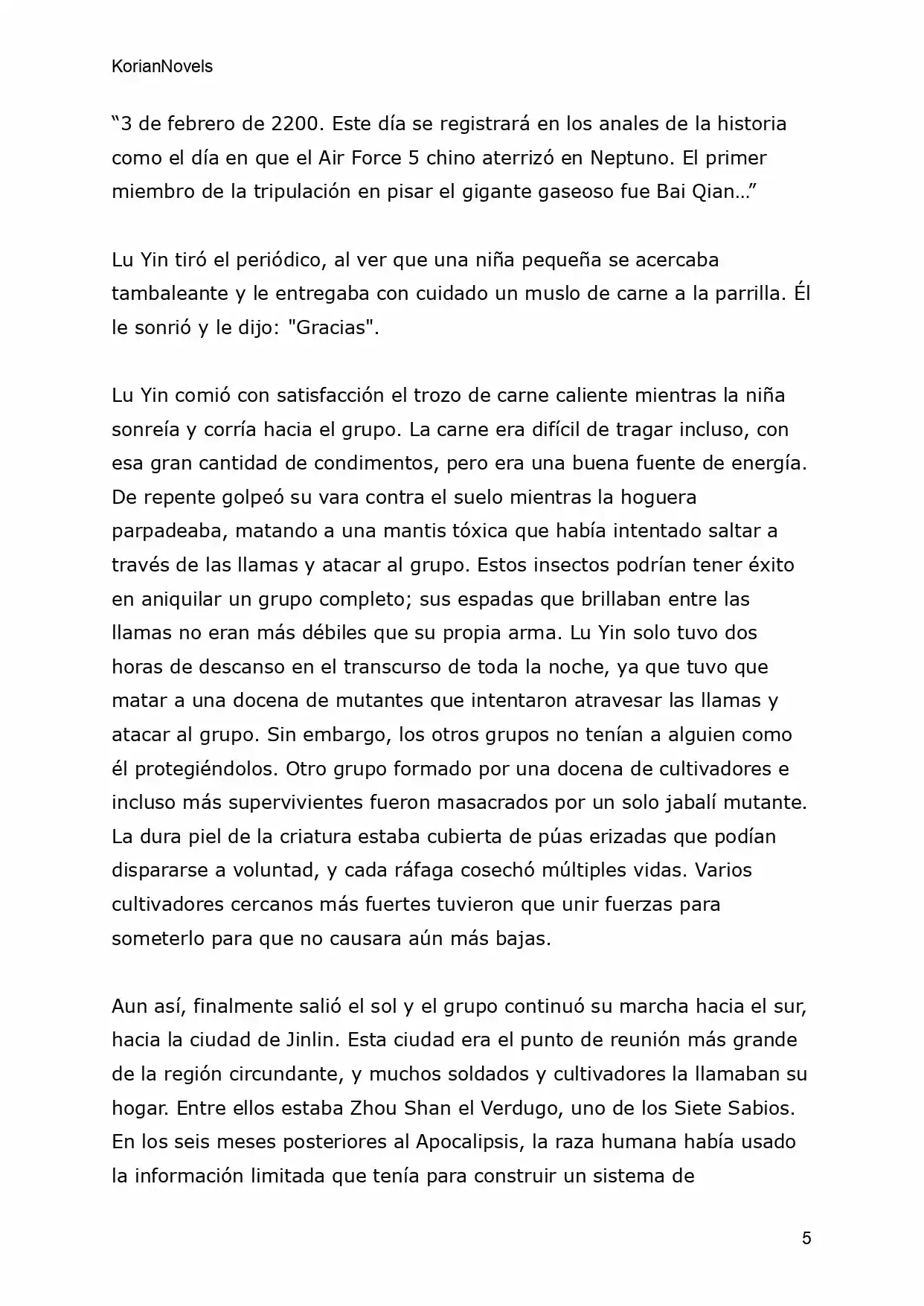 Star Odyssey (Novela) - Capítulo 1 - Página 5 - LectorTMOo