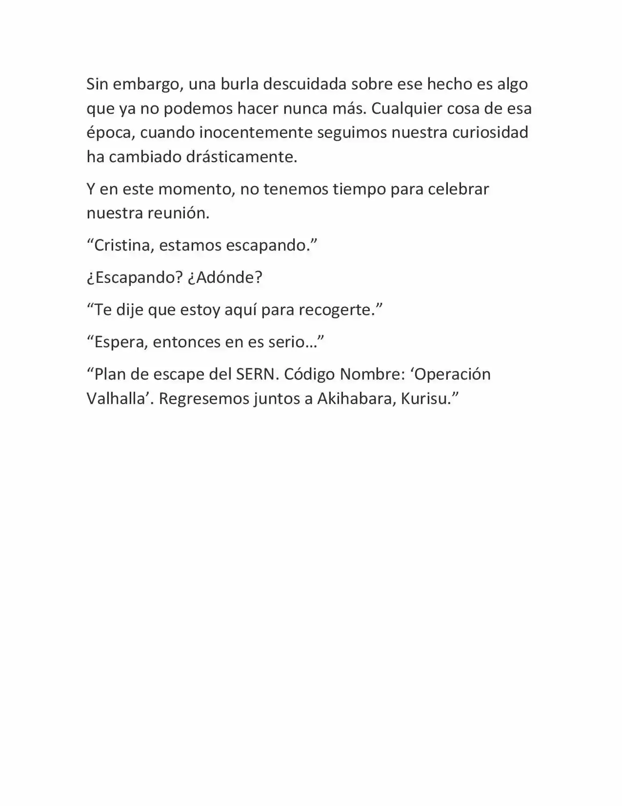 Steins;Gate - Youen No Valhalla (Novela) - Capítulo 1 - Página 9 - LectorTMOo