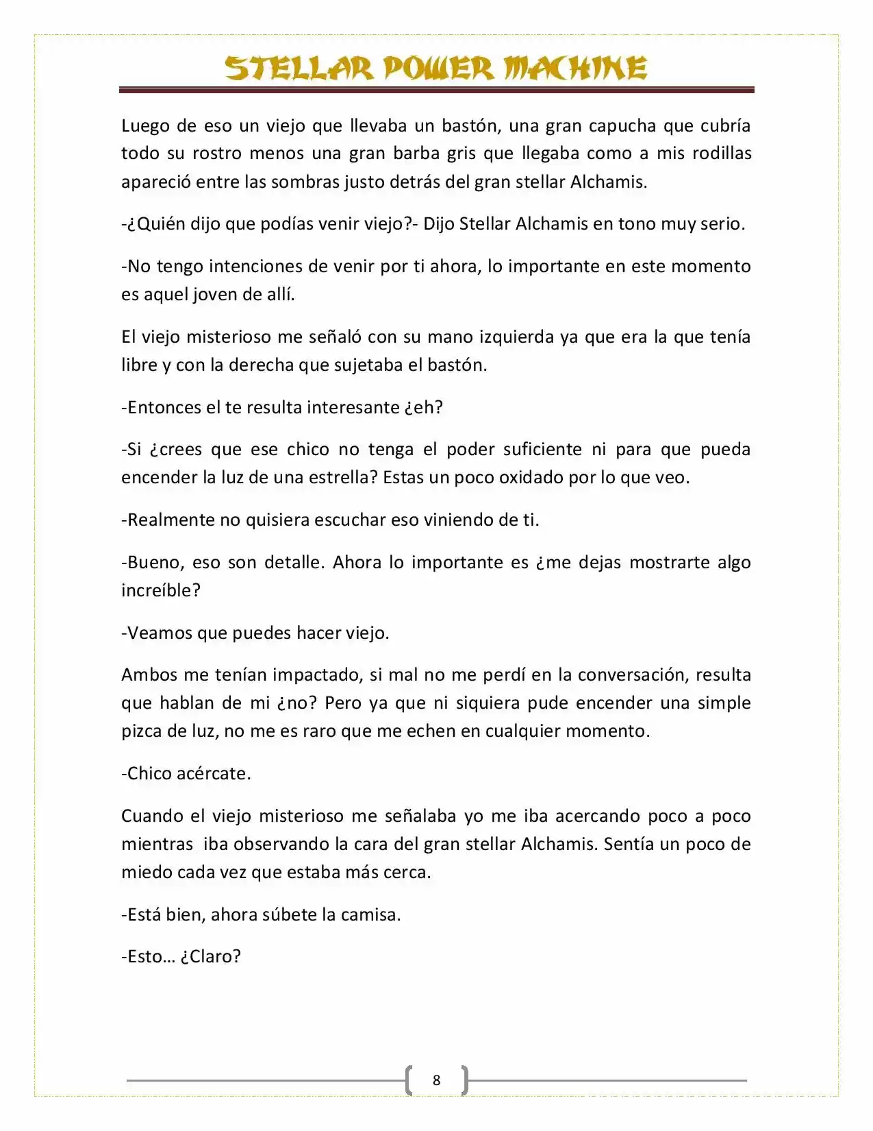 Stellar Power Machine (Novela) - Capítulo 2 - Página 5 - LectorTMOo