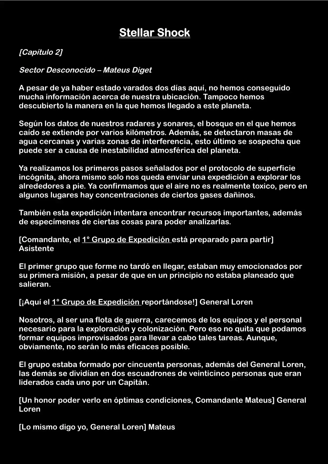 Stellar Shock (Novela) - Capítulo 2 - Página 1 - LectorTMOo
