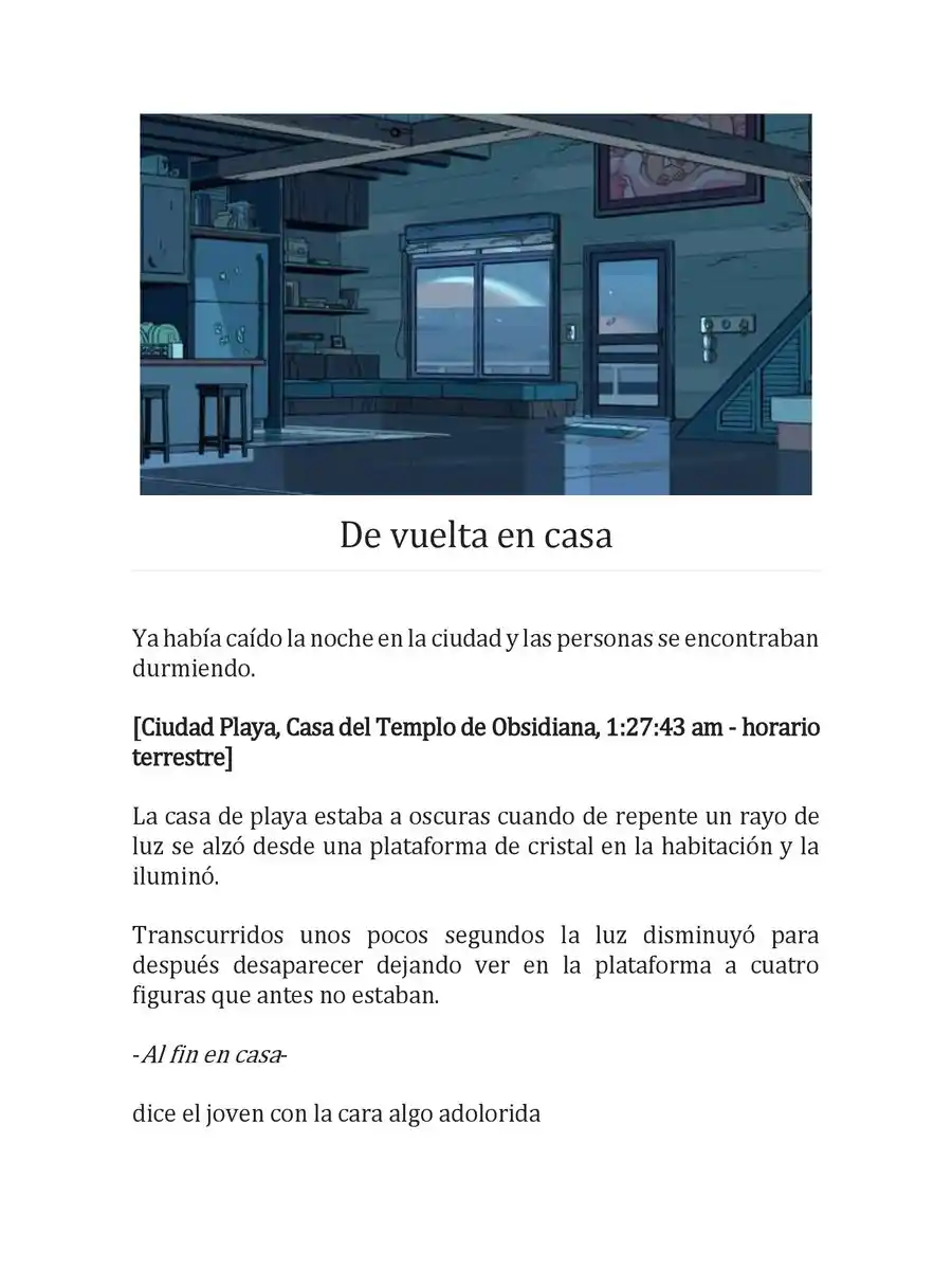 Steven Universe: Un Nuevo Comienzo (Novela) - Capítulo 1 - Página 1 - LectorTMOo