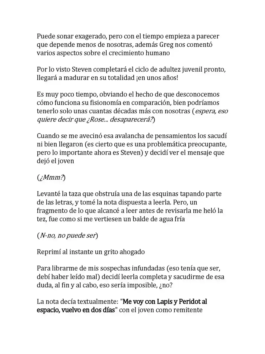Steven Universe: Un Nuevo Comienzo (Novela) - Capítulo 11 - Página 4 - LectorTMOo