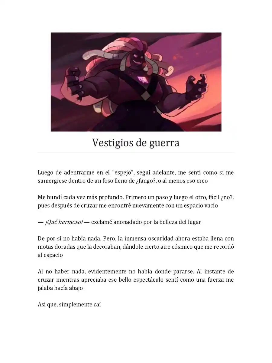 Steven Universe: Un Nuevo Comienzo (Novela) - Capítulo 14 - Página 1 - LectorTMOo