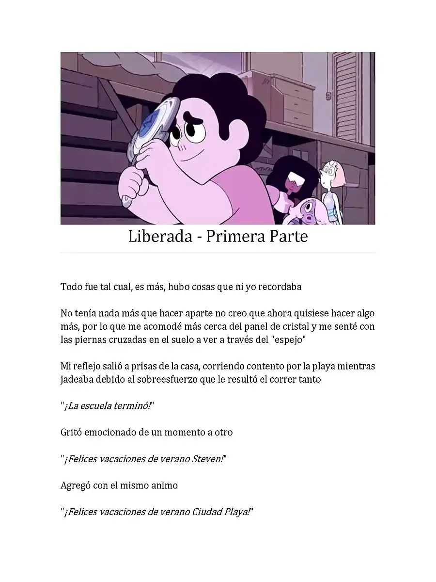 Steven Universe: Un Nuevo Comienzo (Novela) - Capítulo 17 - Página 1 - LectorTMOo