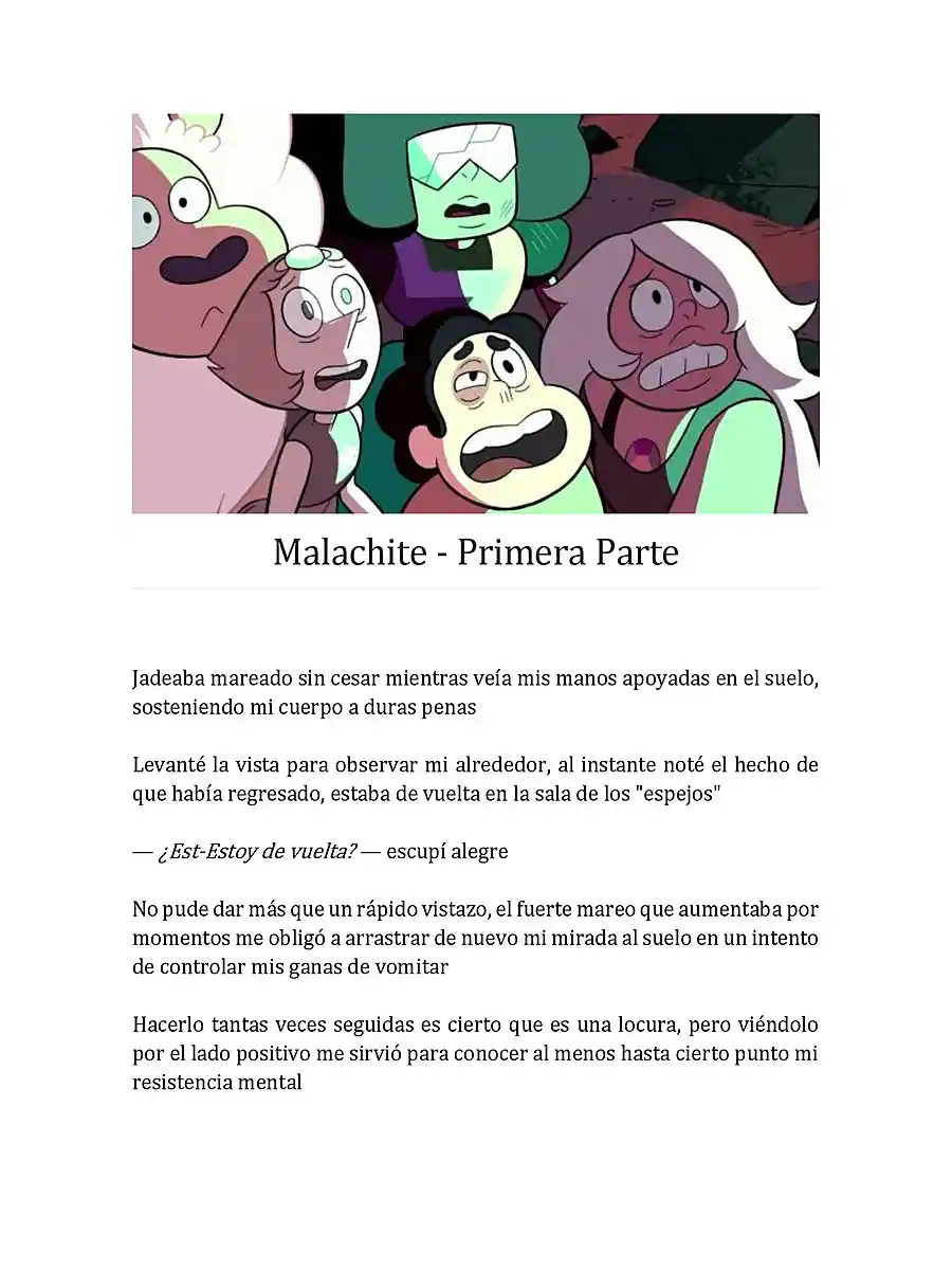 Steven Universe: Un Nuevo Comienzo (Novela) - Capítulo 19 - Página 1 - LectorTMOo