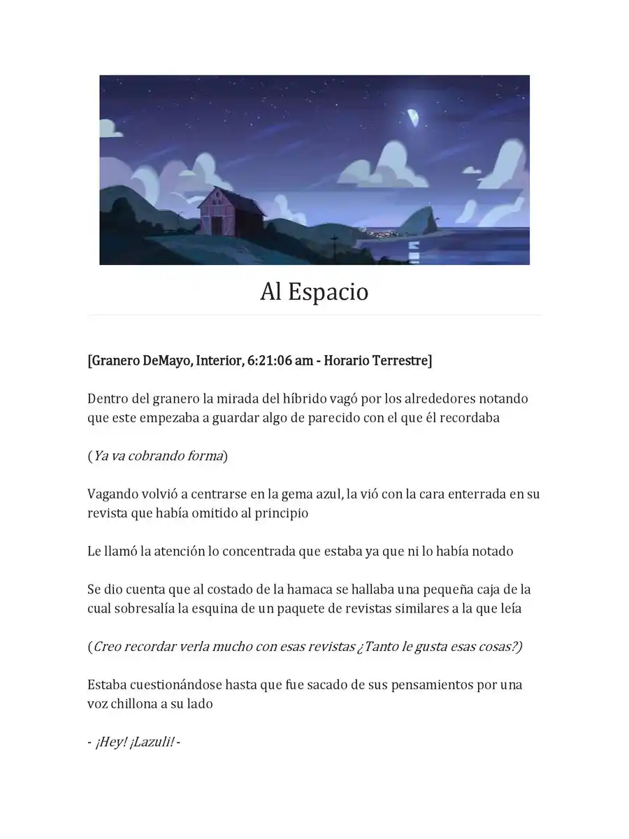Steven Universe: Un Nuevo Comienzo (Novela) - Capítulo 4 - Página 1 - LectorTMOo