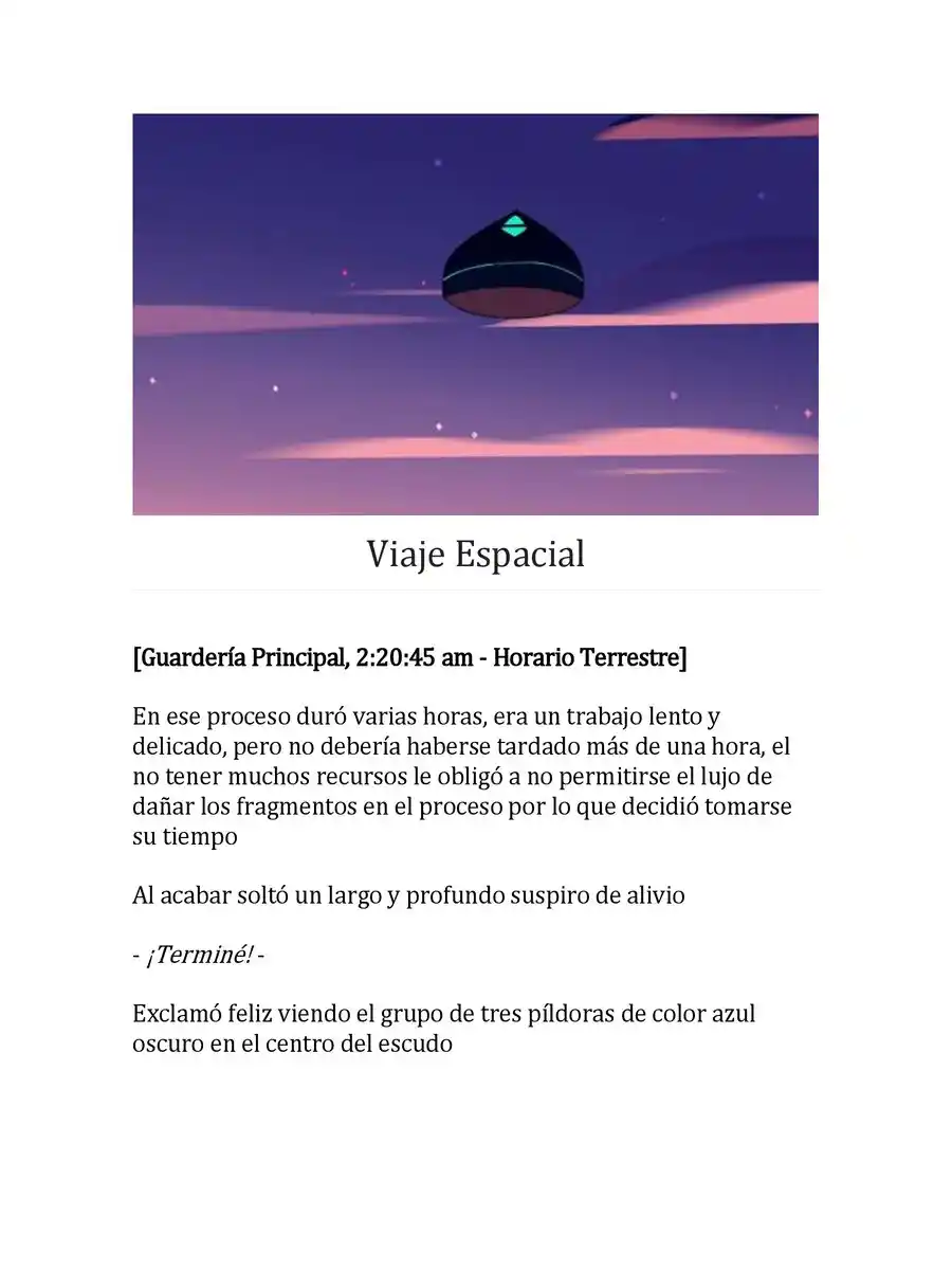 Steven Universe: Un Nuevo Comienzo (Novela) - Capítulo 8 - Página 1 - LectorTMOo