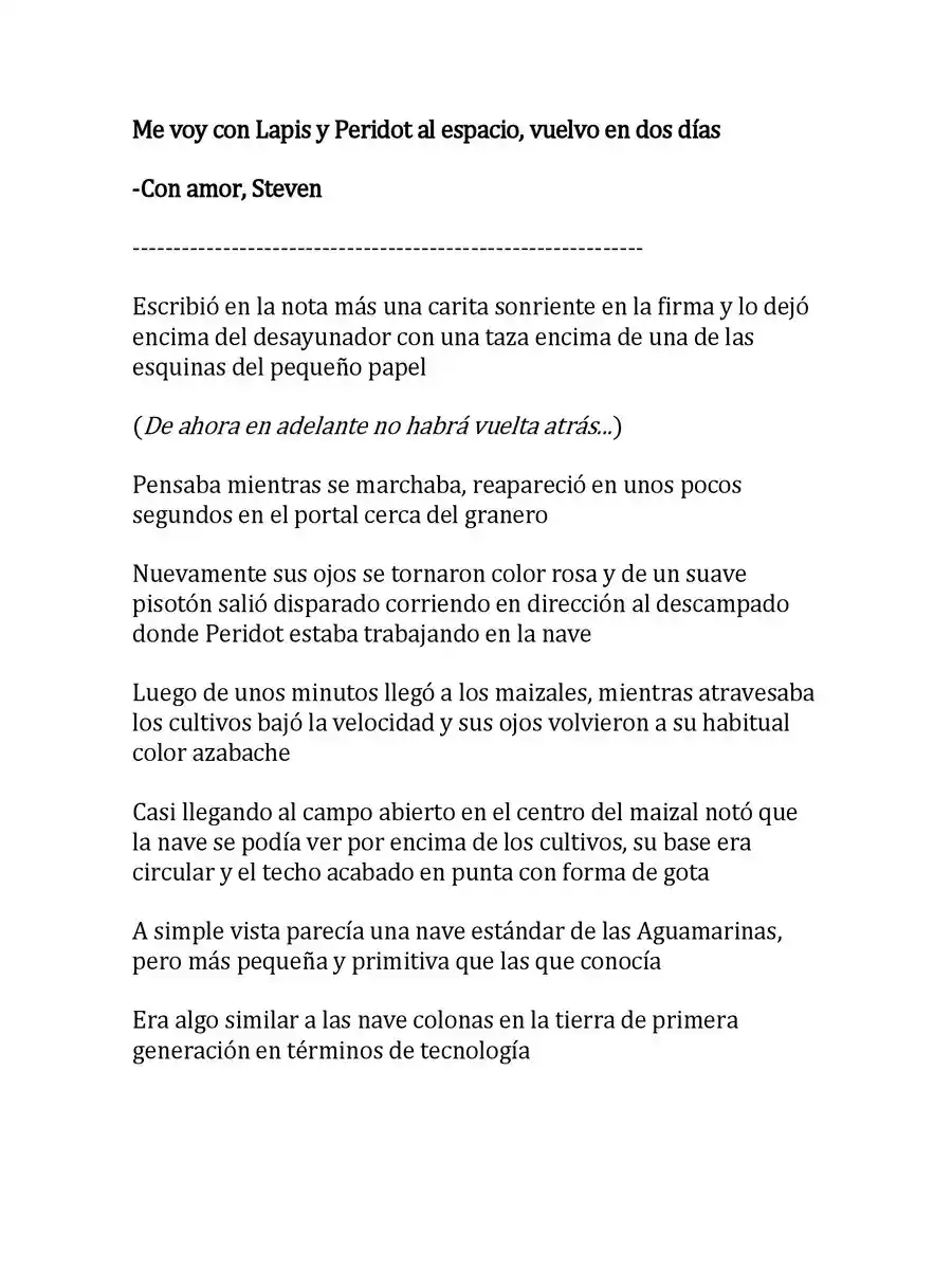 Steven Universe: Un Nuevo Comienzo (Novela) - Capítulo 8 - Página 3 - LectorTMOo