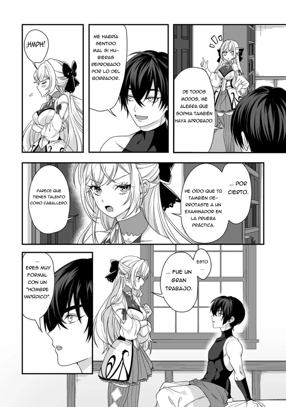 Teisou Gyakuten Sekai De Yuiitsu No Otoko Kishi No Ore, Onna Kishi Gakuen Ni Nyuugaku Shitara Nazeka Eiyou Atsukai Sareta ~zetsurin Skill De Harem Musou~ capítulo 3.2 página 9