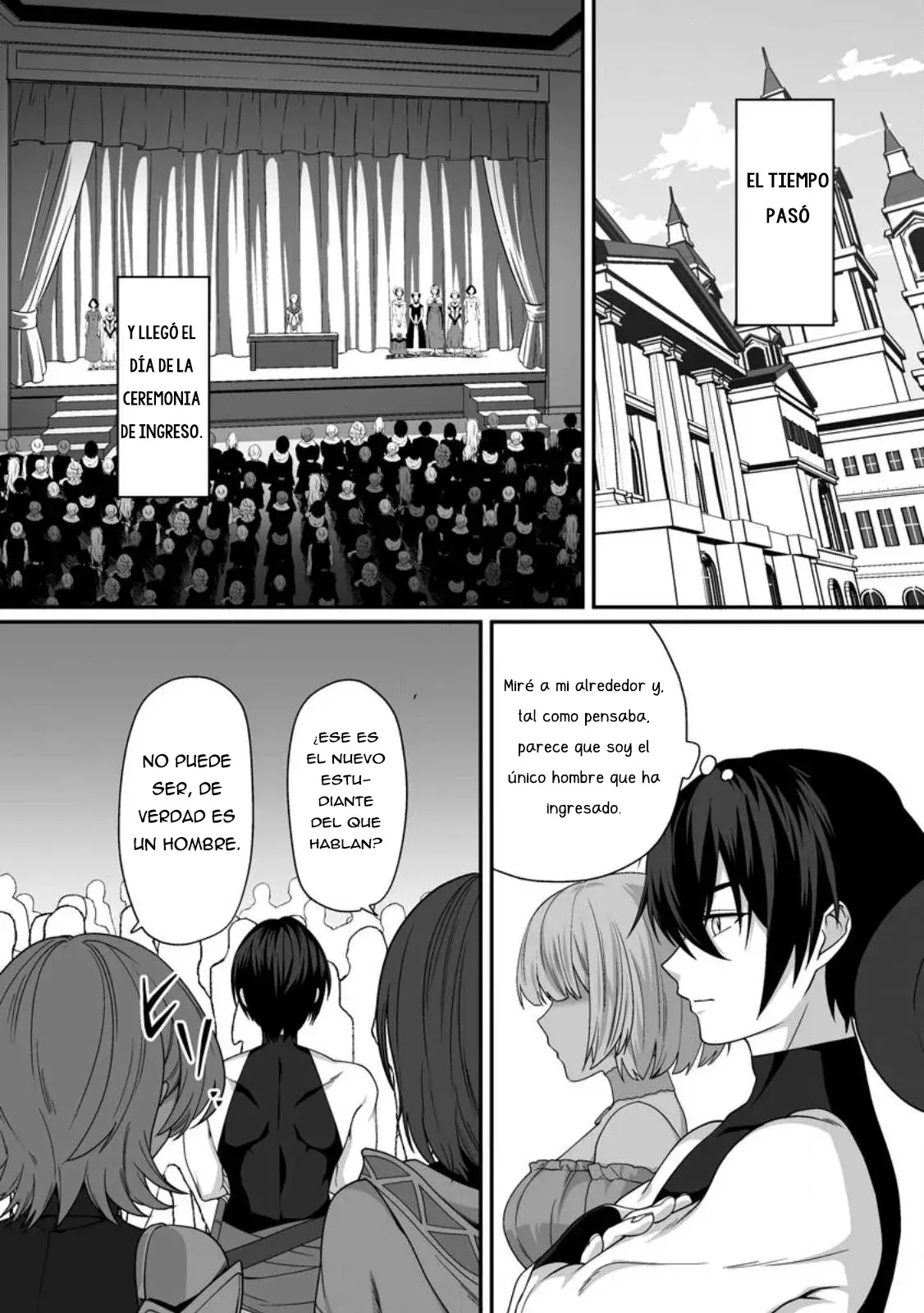 Teisou Gyakuten Sekai De Yuiitsu No Otoko Kishi No Ore, Onna Kishi Gakuen Ni Nyuugaku Shitara Nazeka Eiyou Atsukai Sareta ~zetsurin Skill De Harem Musou~ capítulo 4.1 página 5