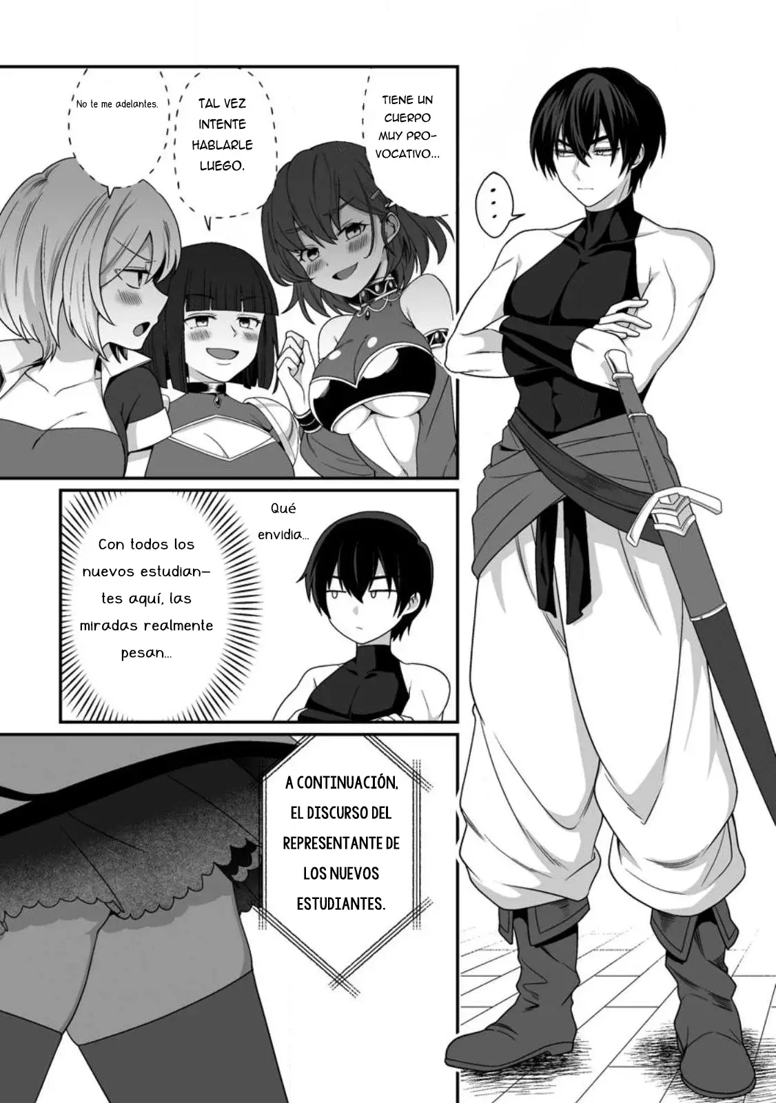 Teisou Gyakuten Sekai De Yuiitsu No Otoko Kishi No Ore, Onna Kishi Gakuen Ni Nyuugaku Shitara Nazeka Eiyou Atsukai Sareta ~zetsurin Skill De Harem Musou~ capítulo 4.1 página 6