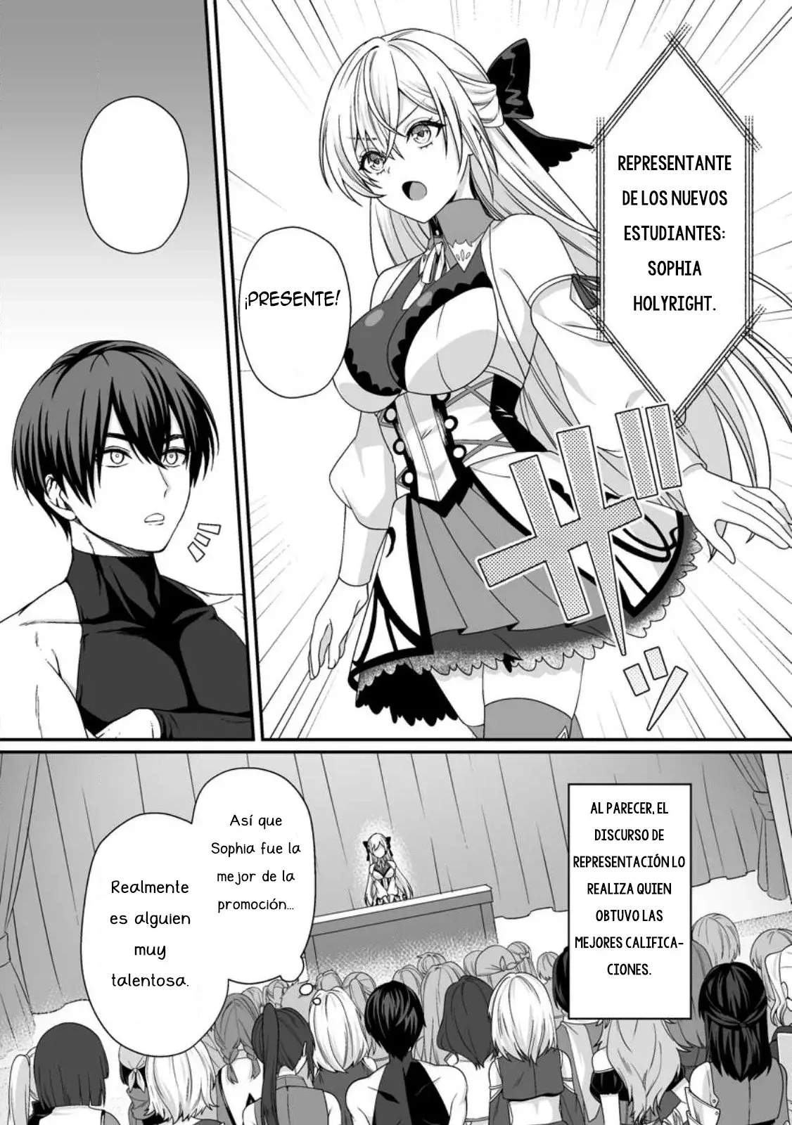 Teisou Gyakuten Sekai De Yuiitsu No Otoko Kishi No Ore, Onna Kishi Gakuen Ni Nyuugaku Shitara Nazeka Eiyou Atsukai Sareta ~zetsurin Skill De Harem Musou~ capítulo 4.1 página 7
