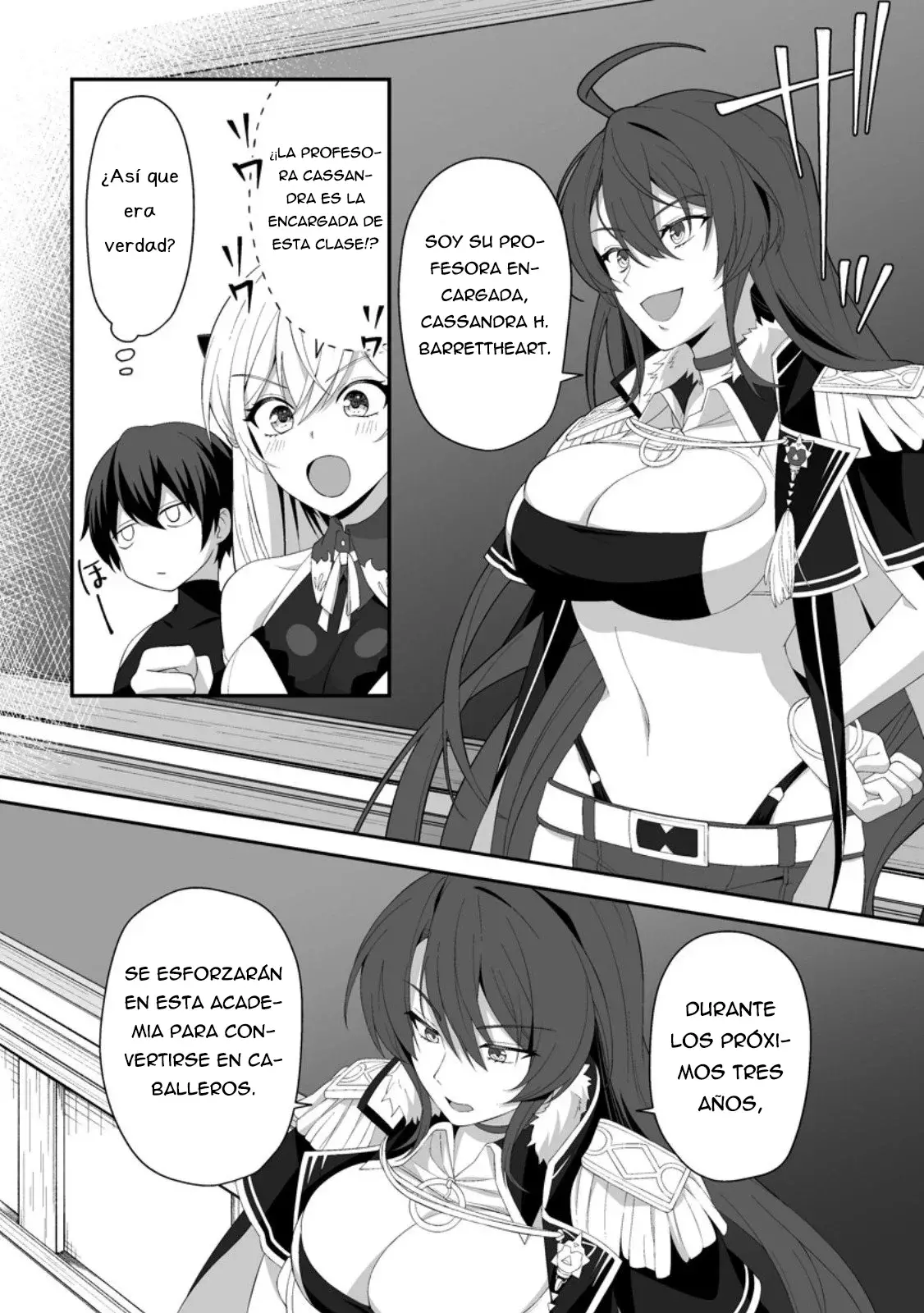 Teisou Gyakuten Sekai De Yuiitsu No Otoko Kishi No Ore, Onna Kishi Gakuen Ni Nyuugaku Shitara Nazeka Eiyou Atsukai Sareta ~zetsurin Skill De Harem Musou~ capítulo 4.3 página 6
