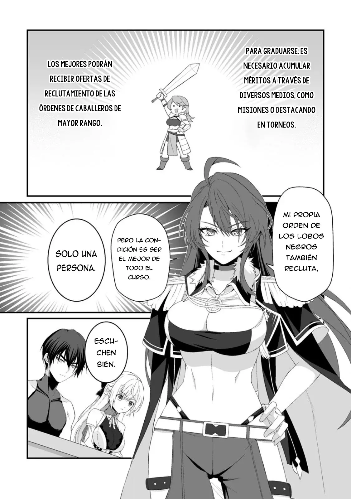 Teisou Gyakuten Sekai De Yuiitsu No Otoko Kishi No Ore, Onna Kishi Gakuen Ni Nyuugaku Shitara Nazeka Eiyou Atsukai Sareta ~zetsurin Skill De Harem Musou~ capítulo 4.3 página 7
