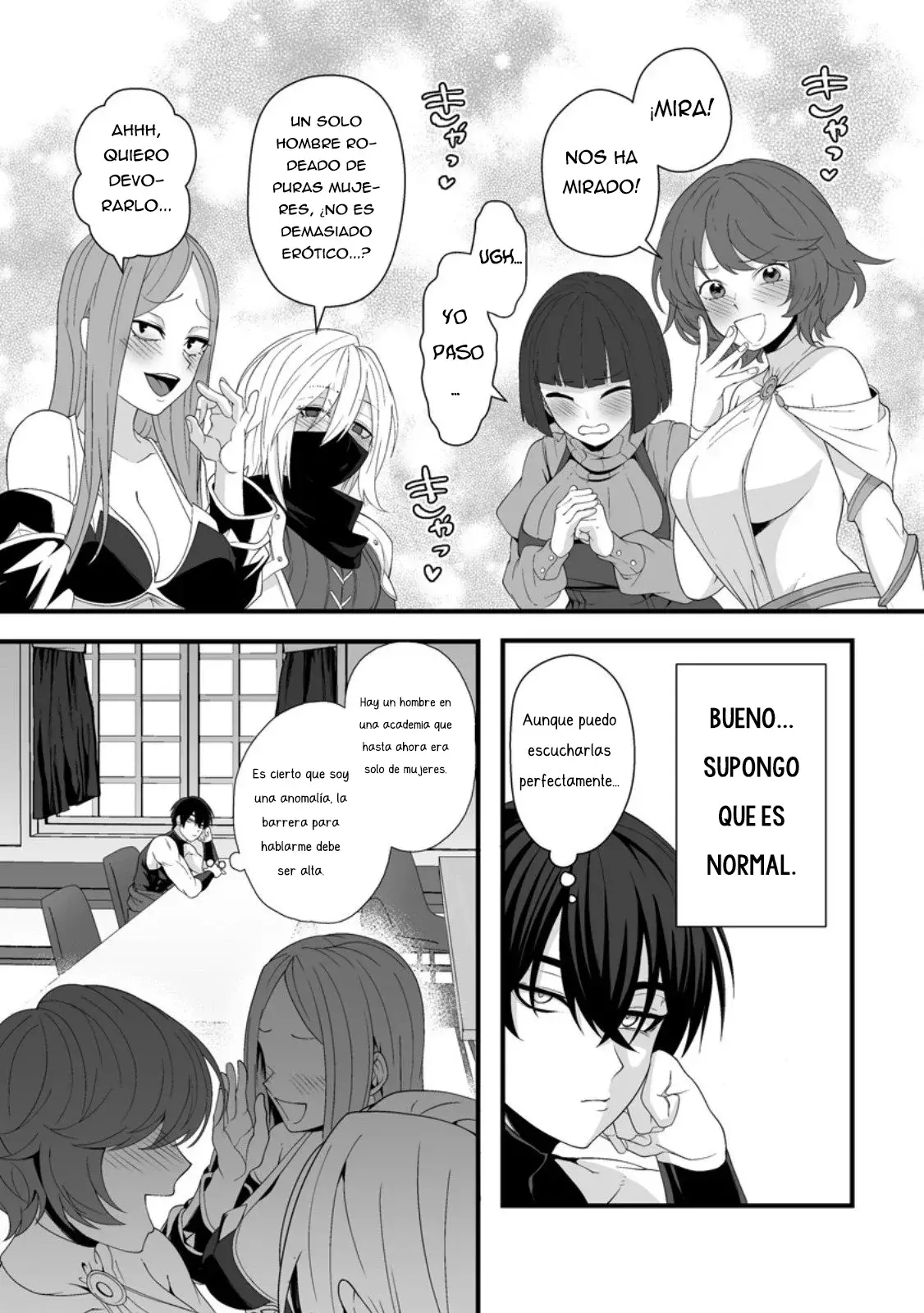 Teisou Gyakuten Sekai De Yuiitsu No Otoko Kishi No Ore, Onna Kishi Gakuen Ni Nyuugaku Shitara Nazeka Eiyou Atsukai Sareta ~zetsurin Skill De Harem Musou~ capítulo 4.3 página 10