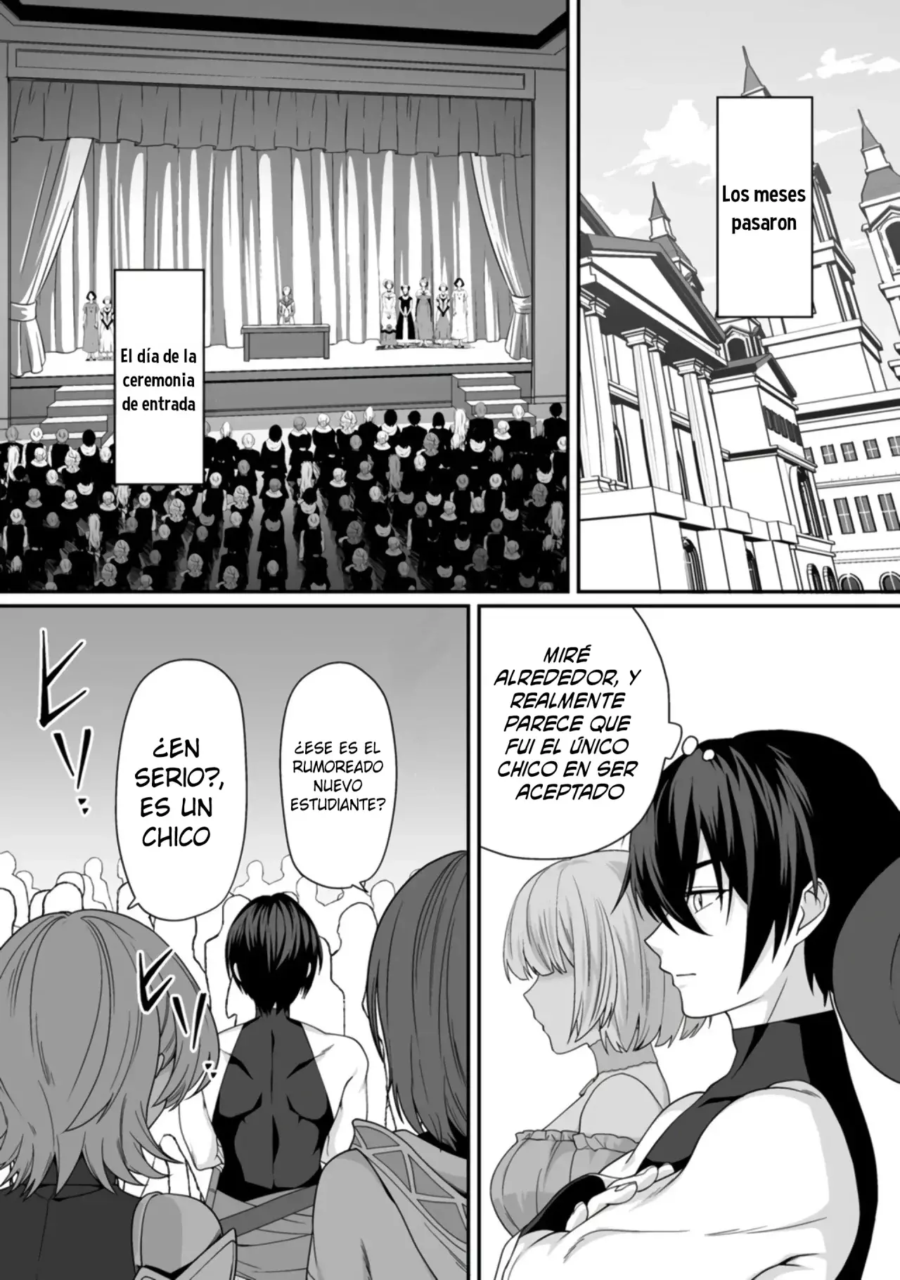 Teisou Gyakuten Sekai De Yuiitsu No Otoko Kishi No Ore, Onna Kishi Gakuen Ni Nyuugaku Shitara Nazeka Eiyou Atsukai Sareta ~zetsurin Skill De Harem Musou~ capítulo 4 página 6