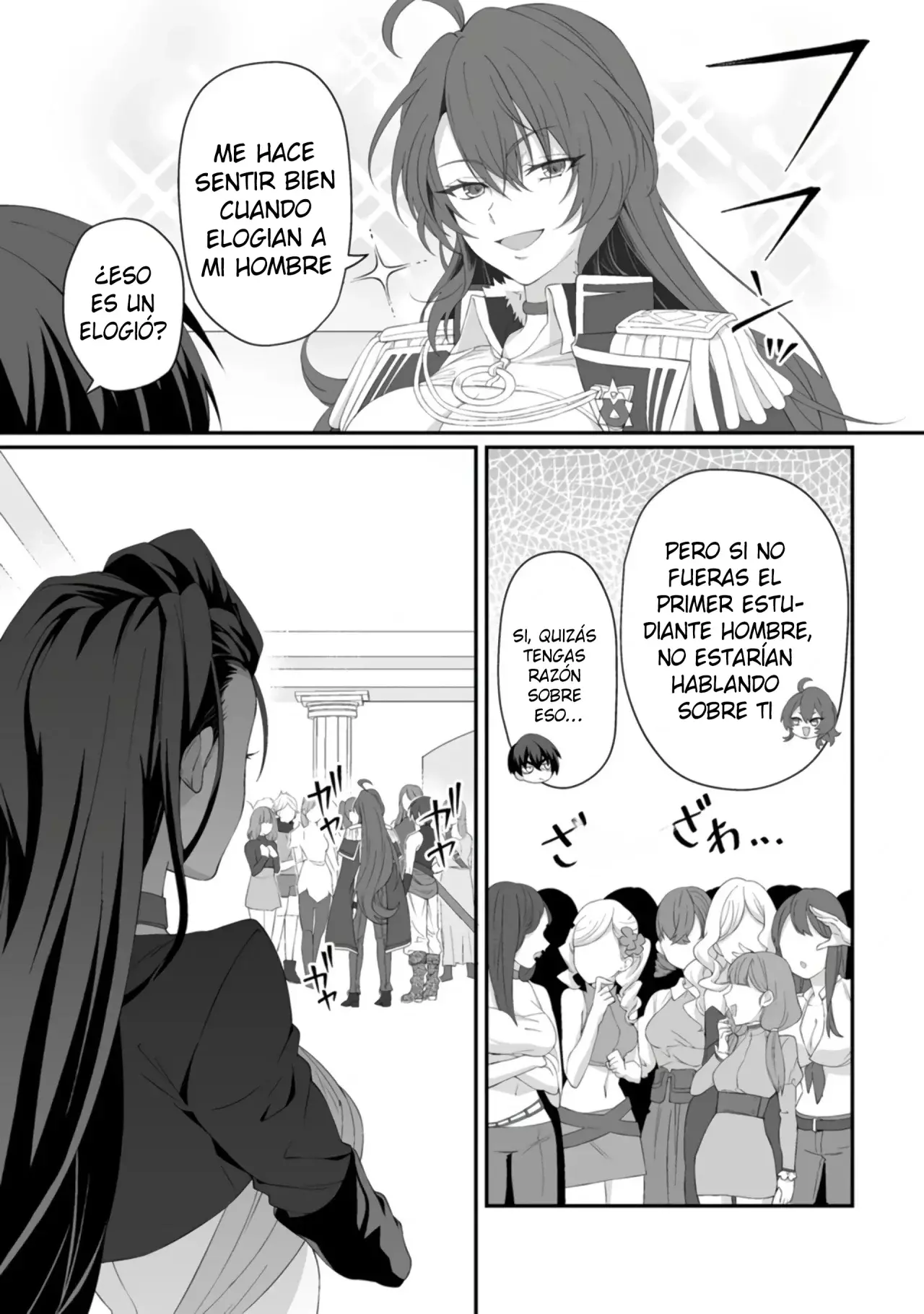 Teisou Gyakuten Sekai De Yuiitsu No Otoko Kishi No Ore, Onna Kishi Gakuen Ni Nyuugaku Shitara Nazeka Eiyou Atsukai Sareta ~zetsurin Skill De Harem Musou~ capítulo 4 página 16
