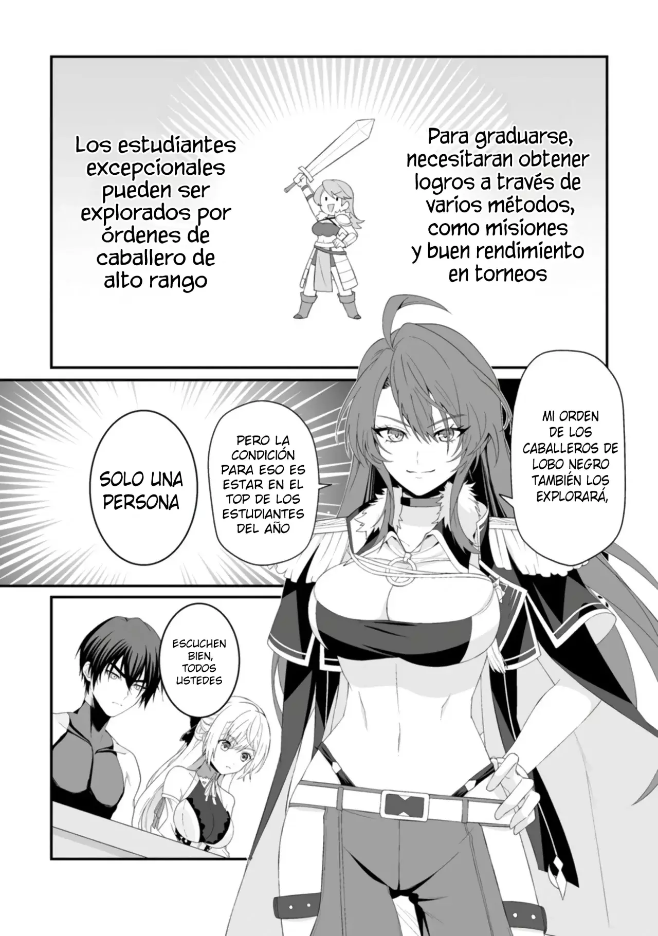 Teisou Gyakuten Sekai De Yuiitsu No Otoko Kishi No Ore, Onna Kishi Gakuen Ni Nyuugaku Shitara Nazeka Eiyou Atsukai Sareta ~zetsurin Skill De Harem Musou~ capítulo 4 página 28