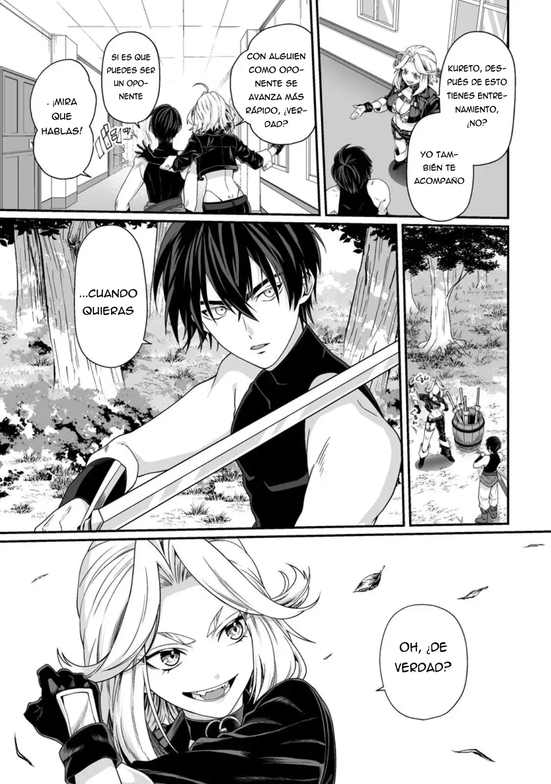 Teisou Gyakuten Sekai De Yuiitsu No Otoko Kishi No Ore, Onna Kishi Gakuen Ni Nyuugaku Shitara Nazeka Eiyou Atsukai Sareta ~zetsurin Skill De Harem Musou~ capítulo 5.3 página 12
