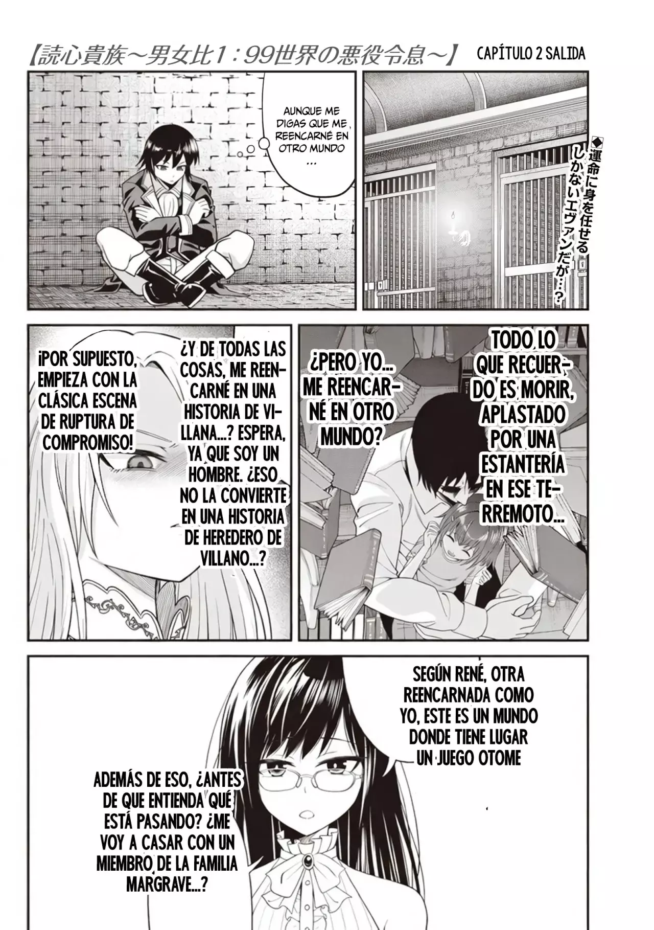 Telepathic Aristocrat ~Villainous Young Noble In A World With A 1:99 Male-to-Female Ratio~ - Capítulo 2.1 - Página 2 - LectorTMOo