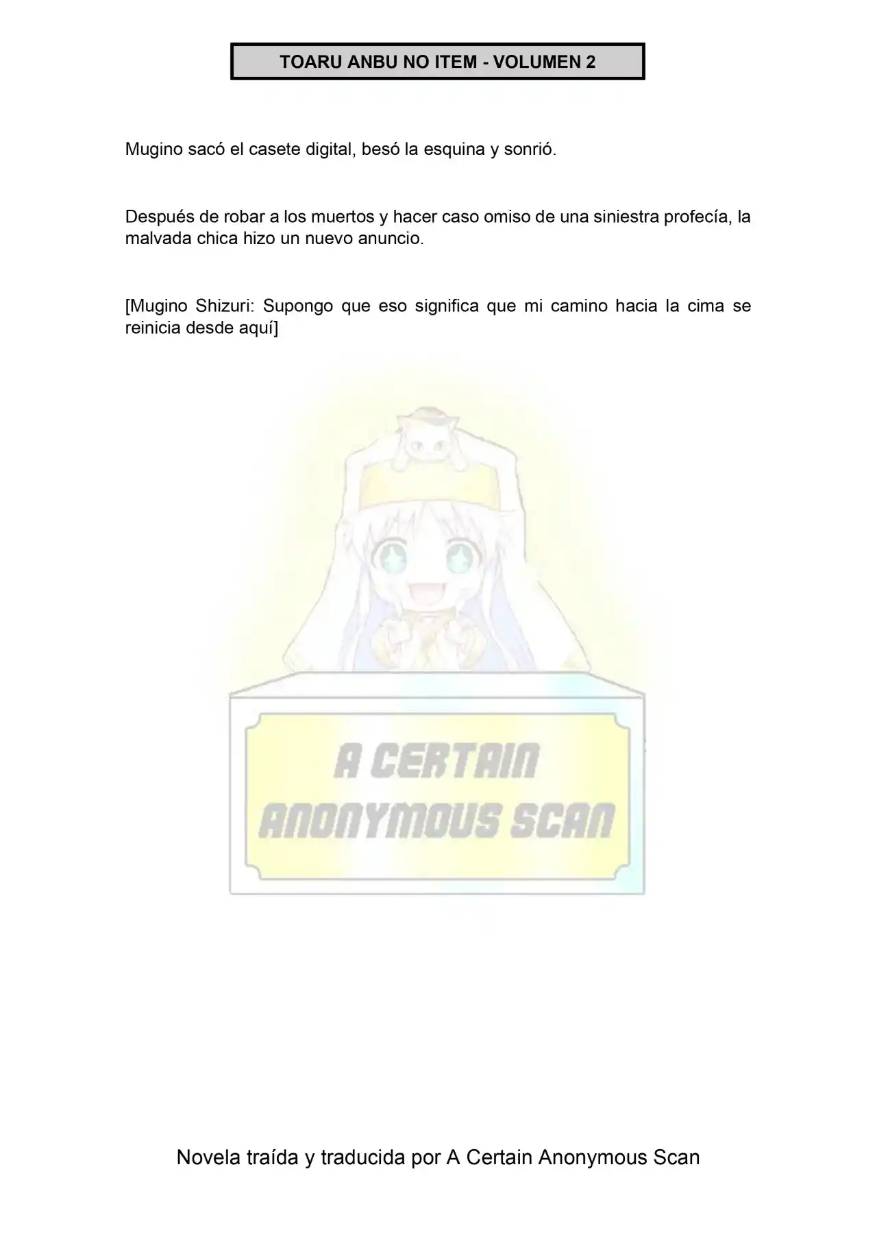 Toaru Anbu No ITEM (Novela) - Capítulo 12 - Página 7 - LectorTMOo