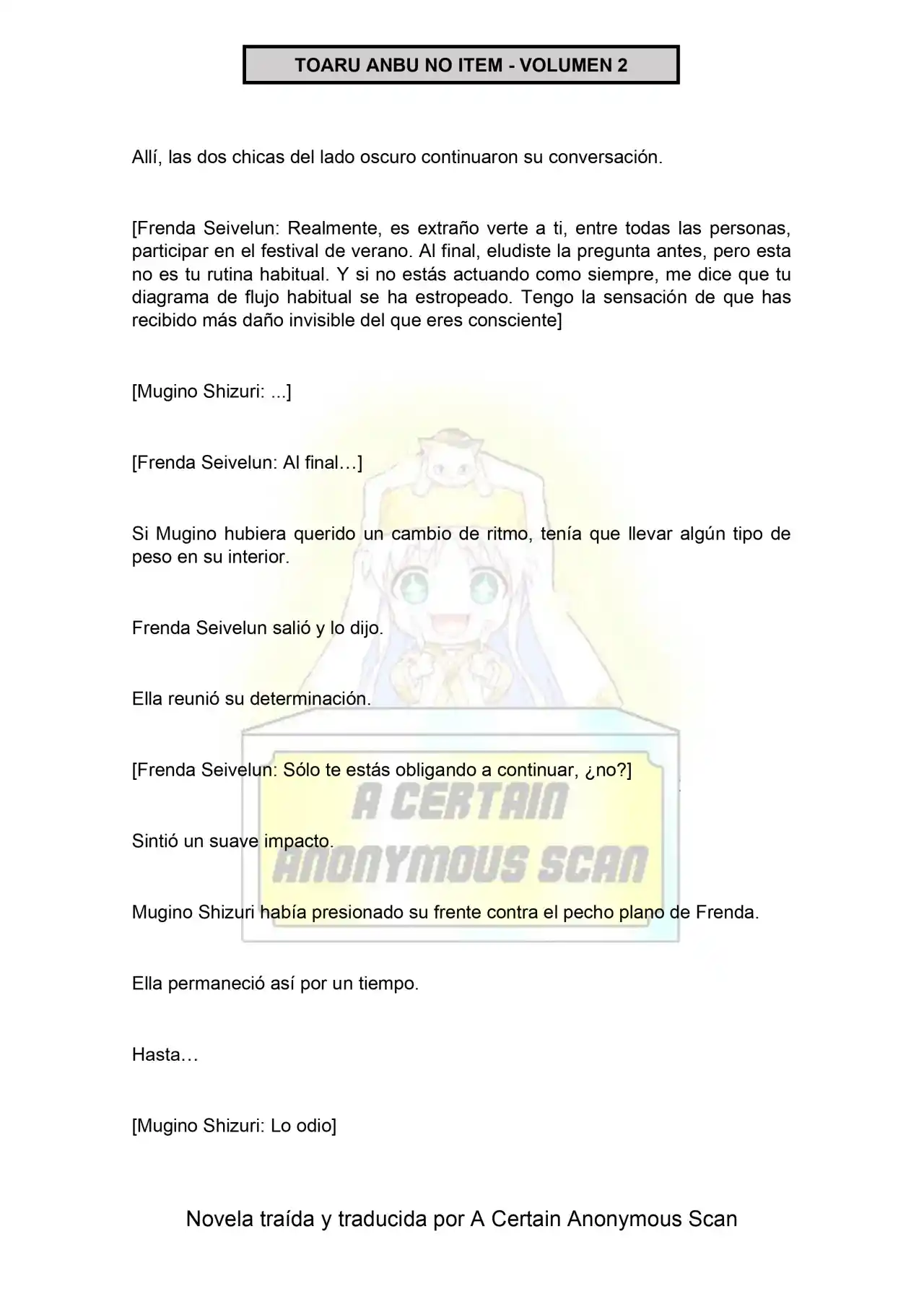 Toaru Anbu No ITEM (Novela) - Capítulo 12 - Página 15 - LectorTMOo