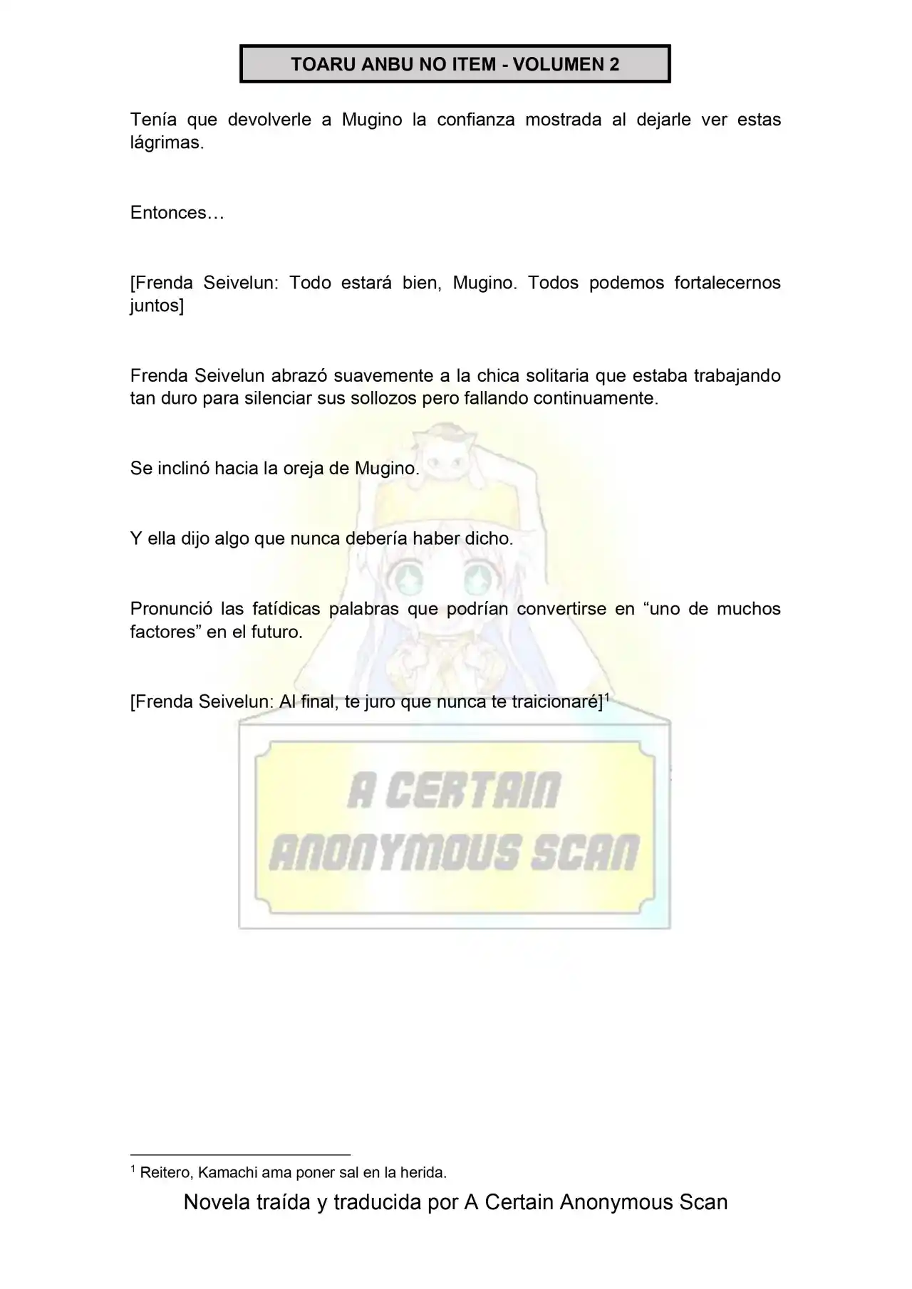 Toaru Anbu No ITEM (Novela) - Capítulo 12 - Página 21 - LectorTMOo