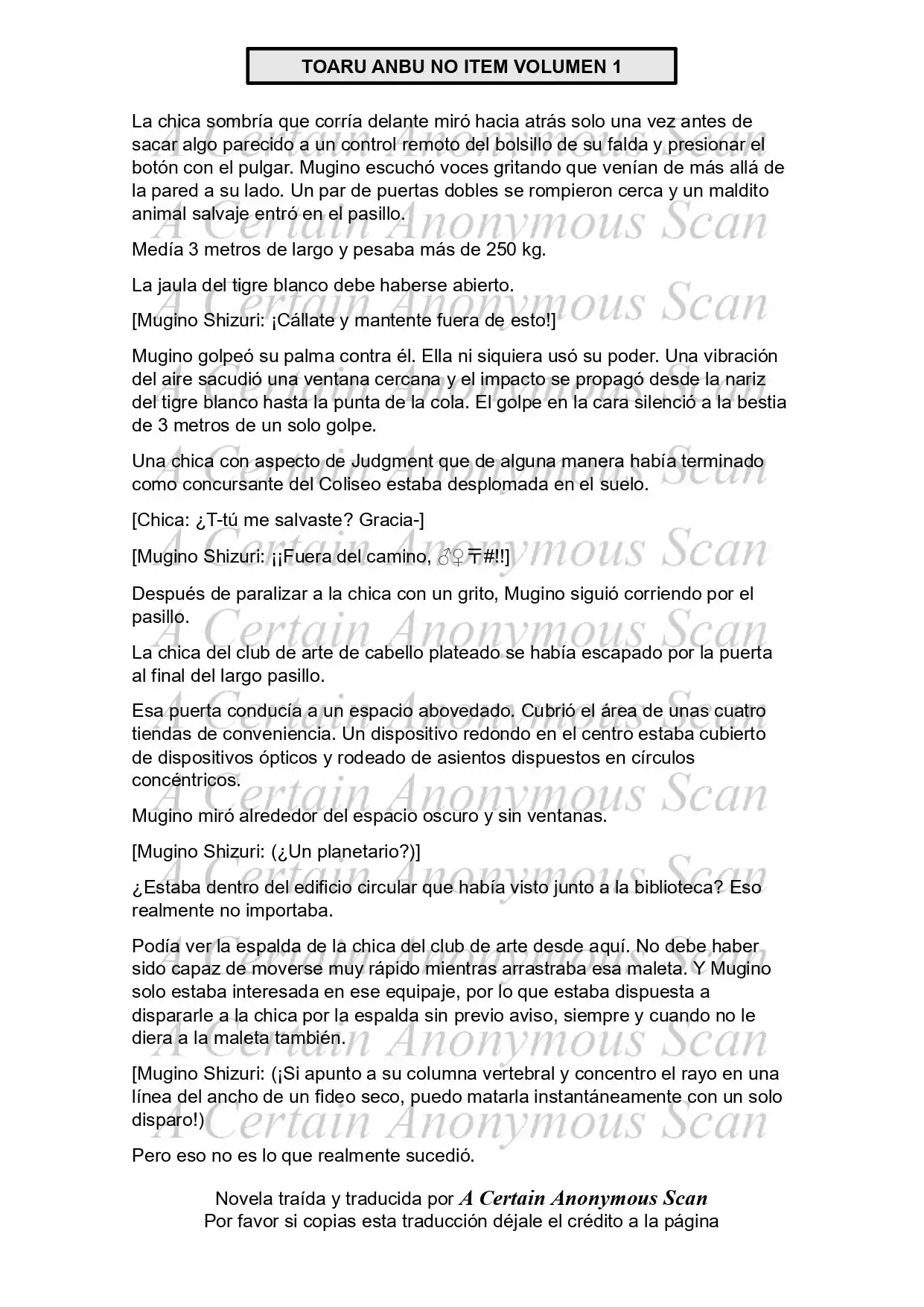 Toaru Anbu No ITEM (Novela) - Capítulo 3 - Página 48 - LectorTMOo