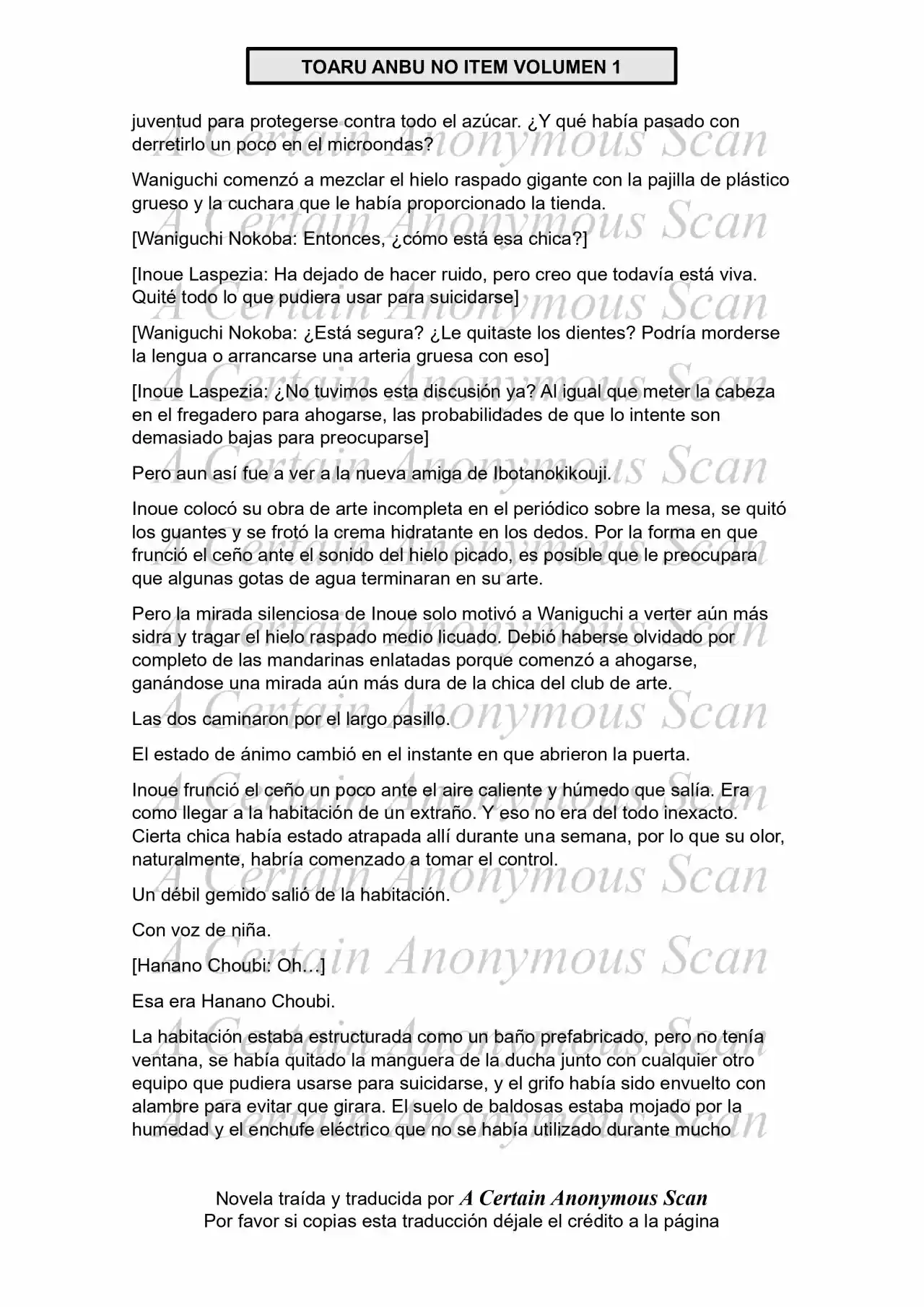 Toaru Anbu No ITEM (Novela) - Capítulo 4 - Página 33 - LectorTMOo