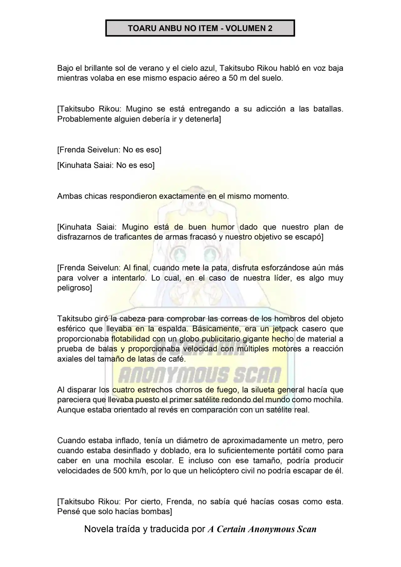 Toaru Anbu No ITEM (Novela) - Capítulo 7 - Página 7 - LectorTMOo