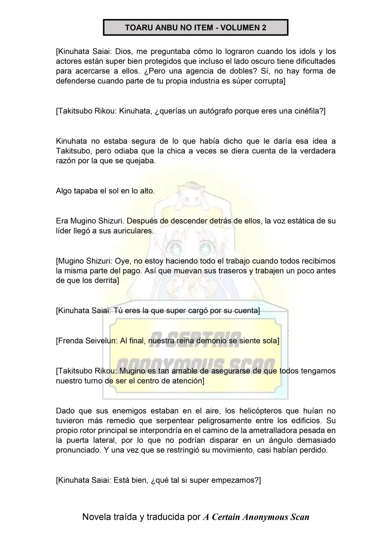 Toaru Anbu No ITEM (Novela) - Capítulo 7 - Página 11 - LectorTMOo