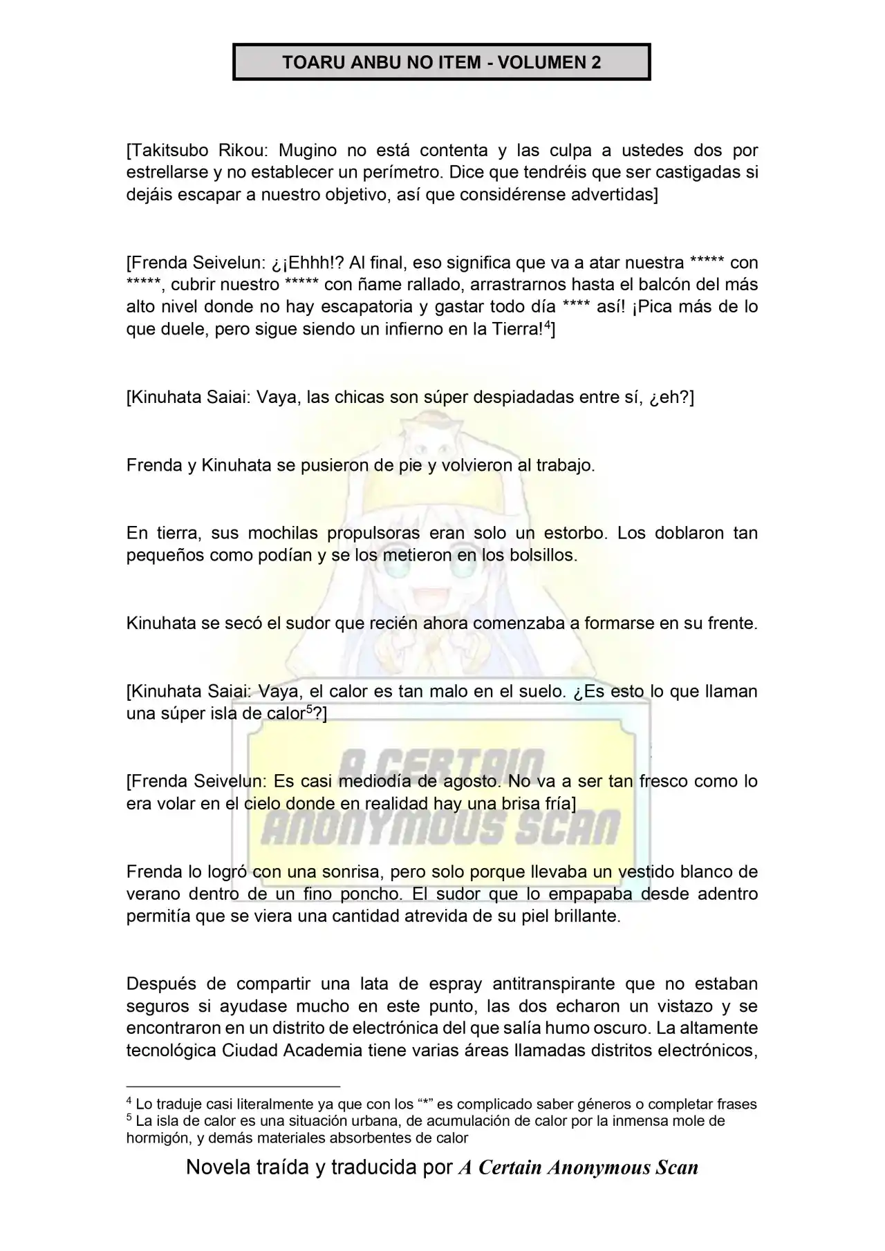Toaru Anbu No ITEM (Novela) - Capítulo 7 - Página 14 - LectorTMOo