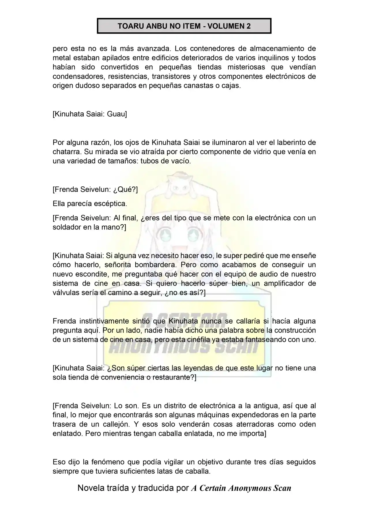 Toaru Anbu No ITEM (Novela) - Capítulo 7 - Página 15 - LectorTMOo