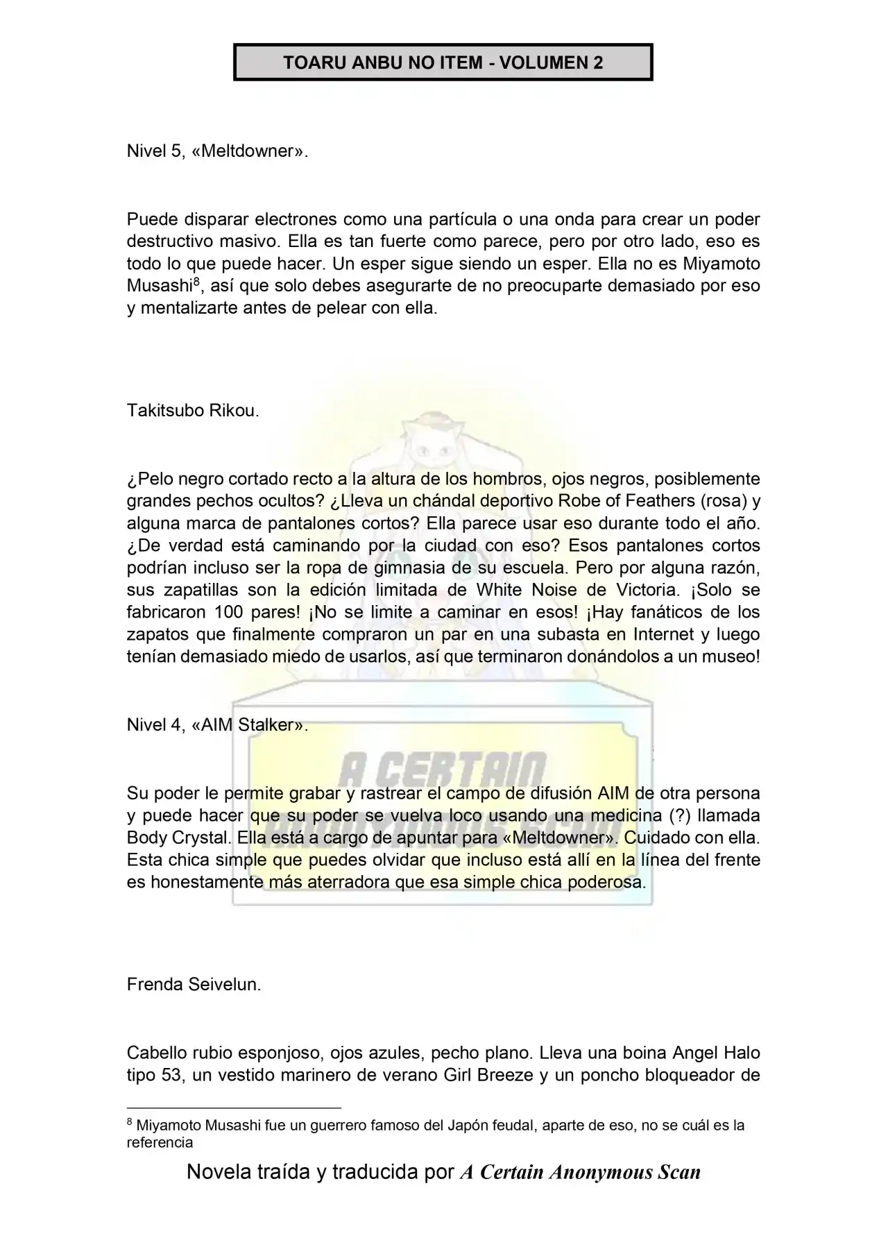 Toaru Anbu No ITEM (Novela) - Capítulo 7 - Página 26 - LectorTMOo