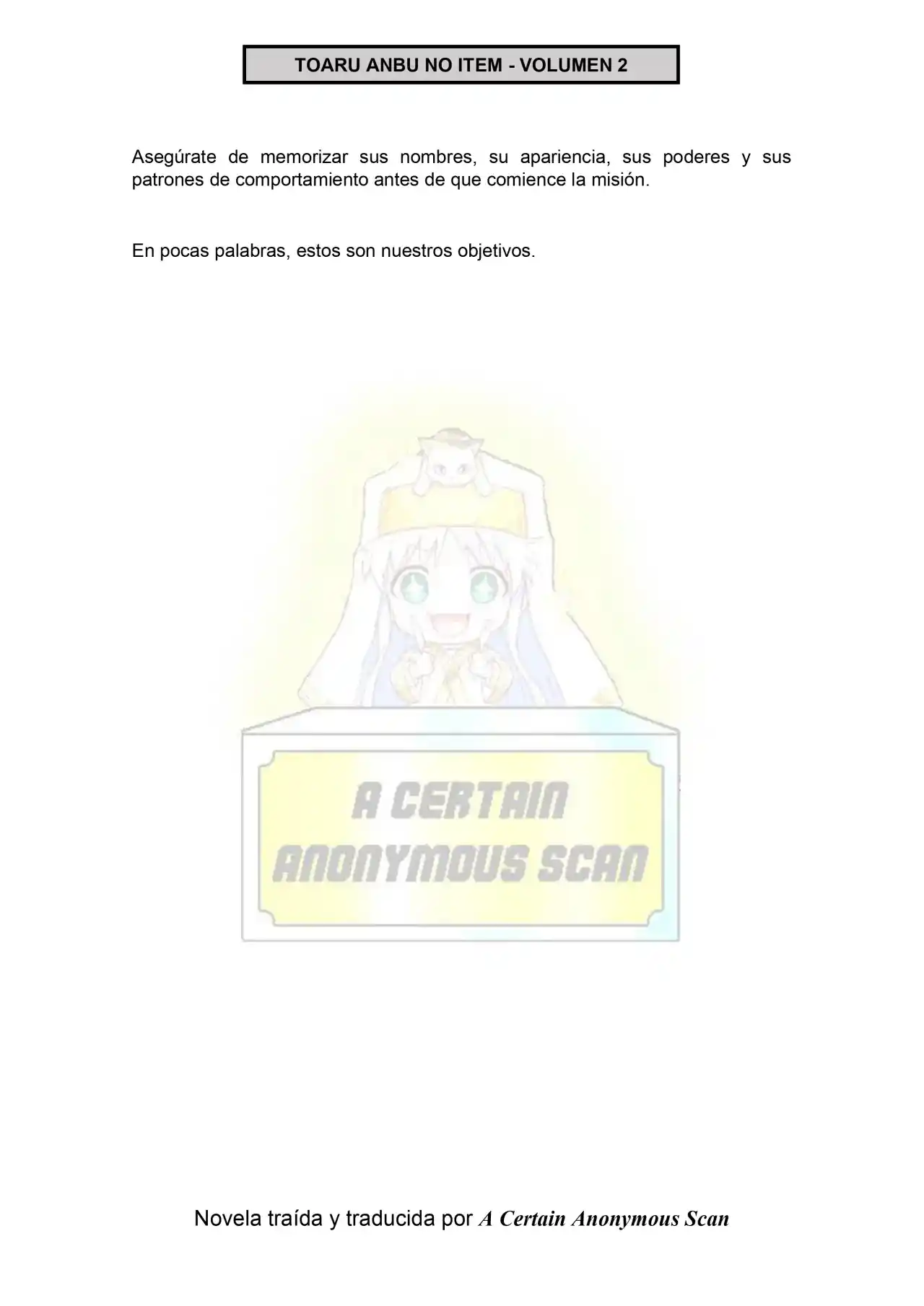 Toaru Anbu No ITEM (Novela) - Capítulo 7 - Página 28 - LectorTMOo