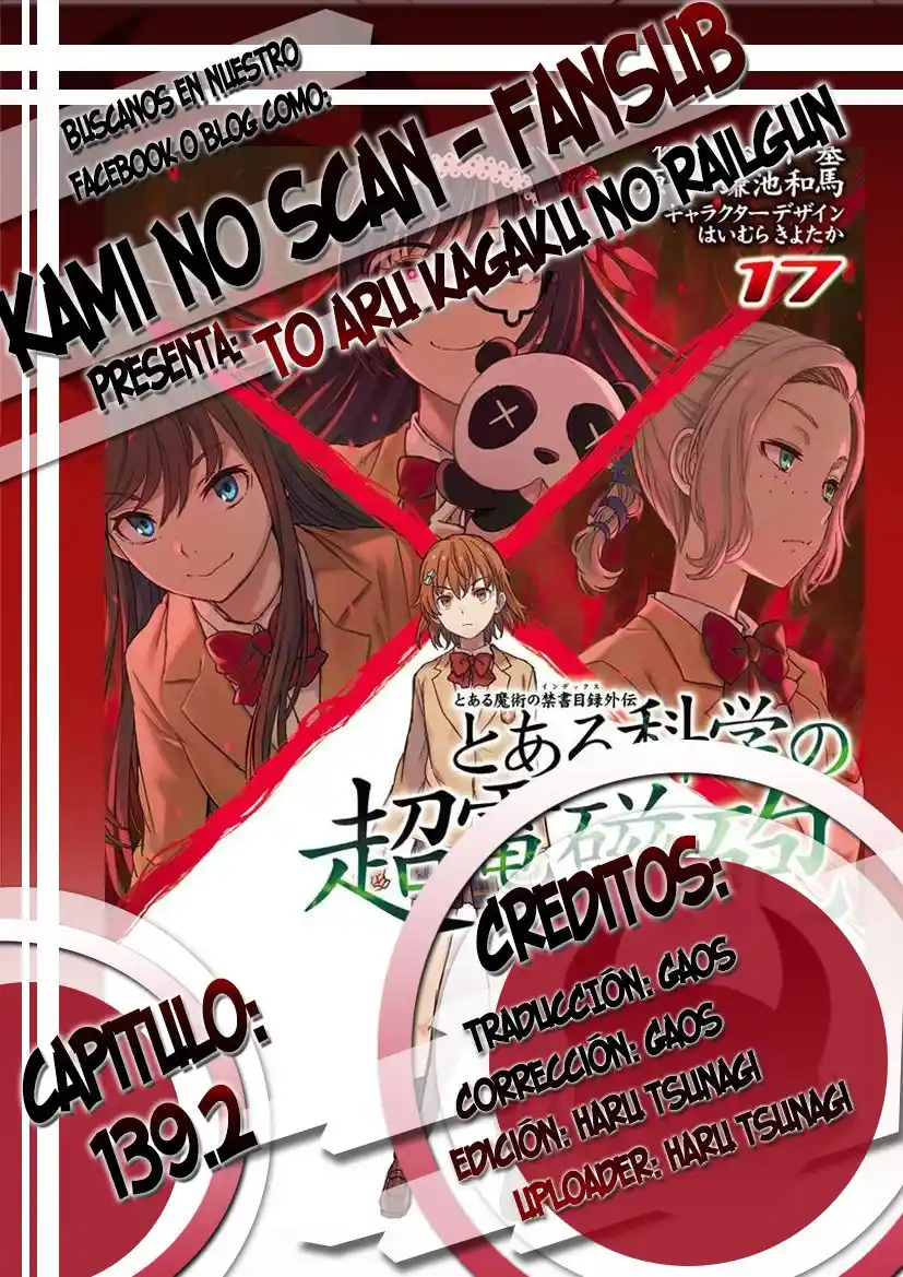 Toaru Kagaku No Railgun capítulo 139.2 página 1