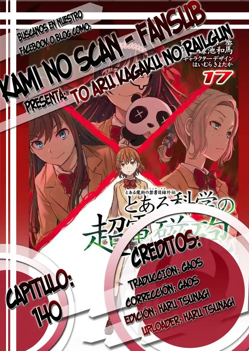 Toaru Kagaku No Railgun capítulo 140.1 página 1