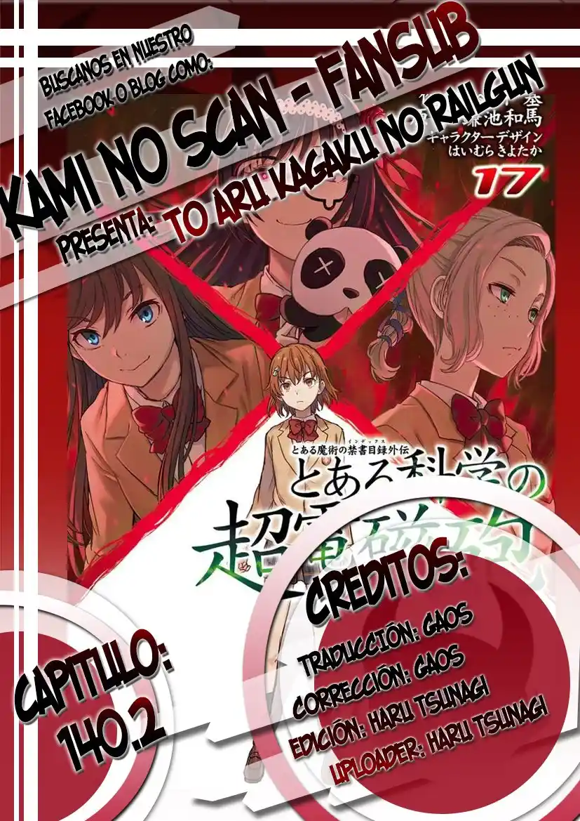 Toaru Kagaku No Railgun capítulo 140.2 página 1