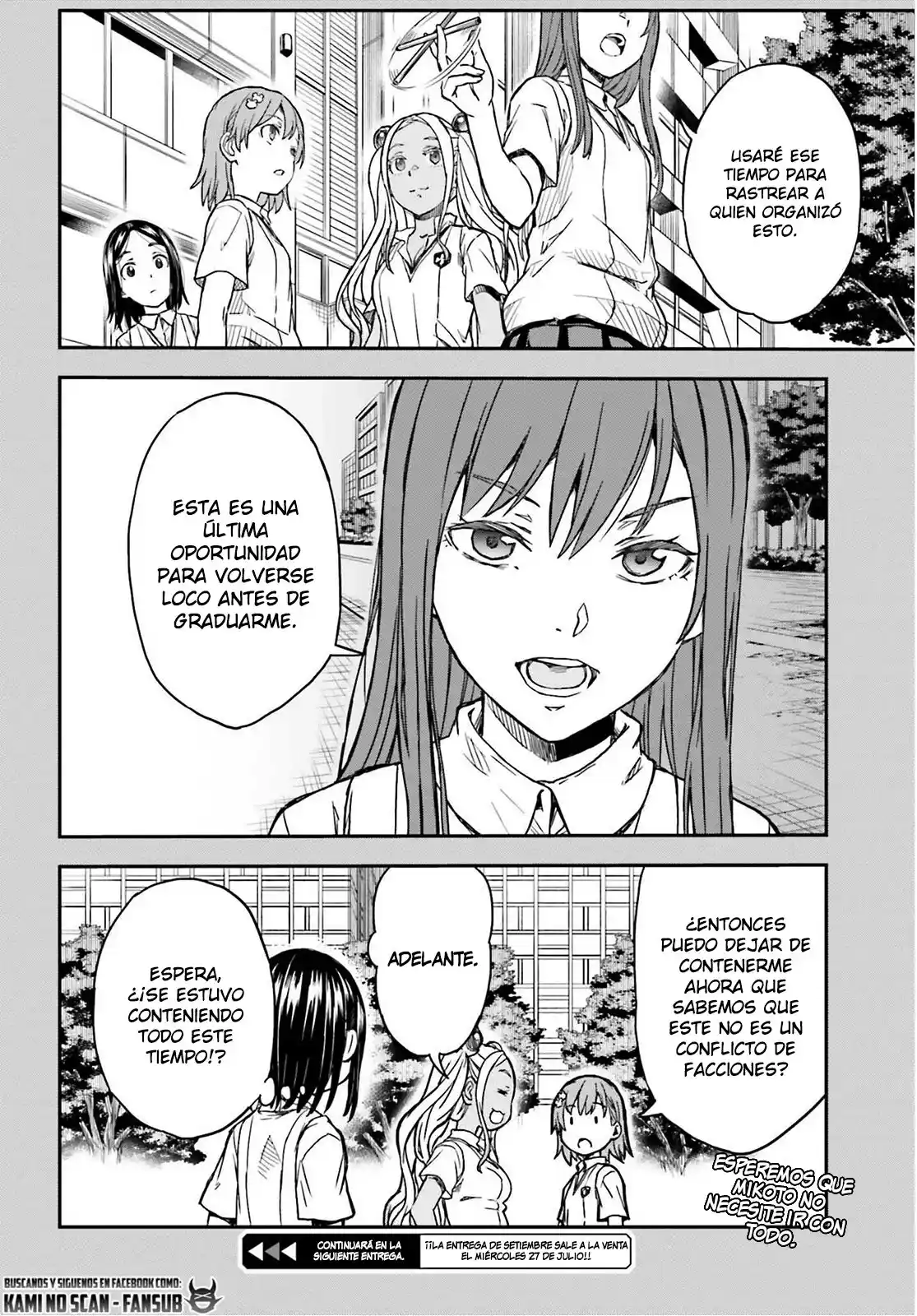 Toaru Kagaku No Railgun capítulo 140.2 página 22