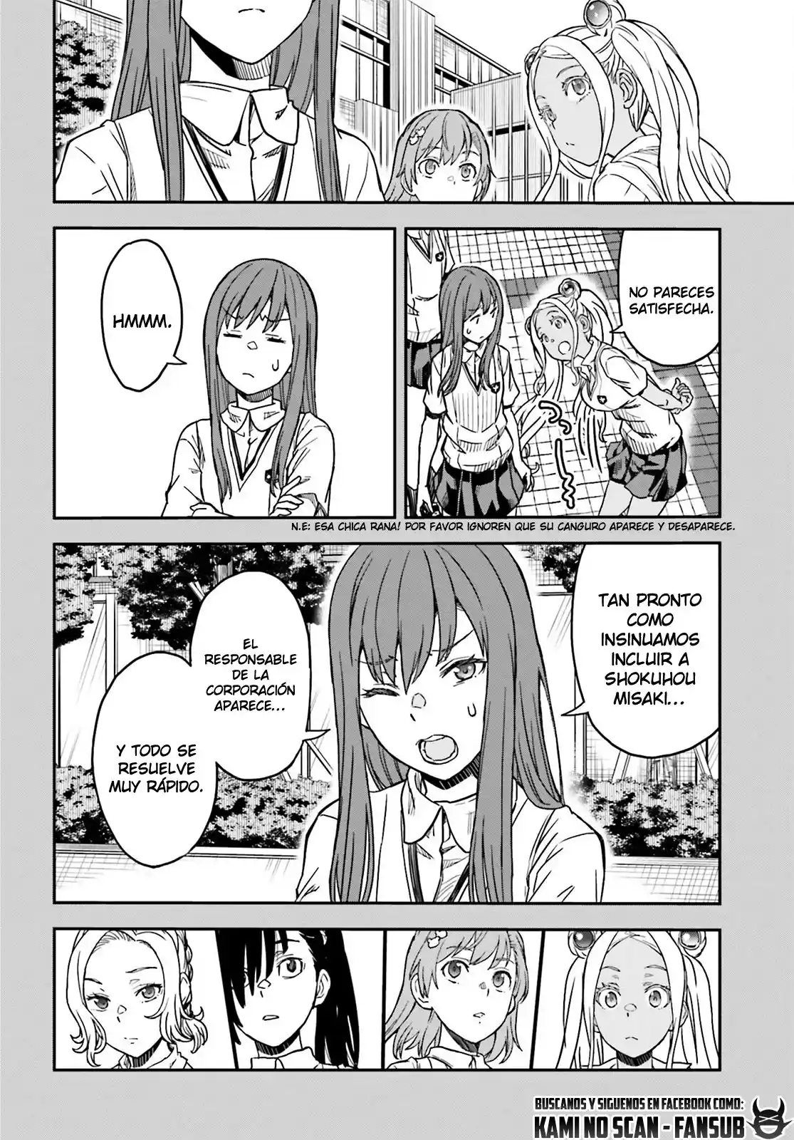 Toaru Kagaku No Railgun capítulo 143.2 página 8