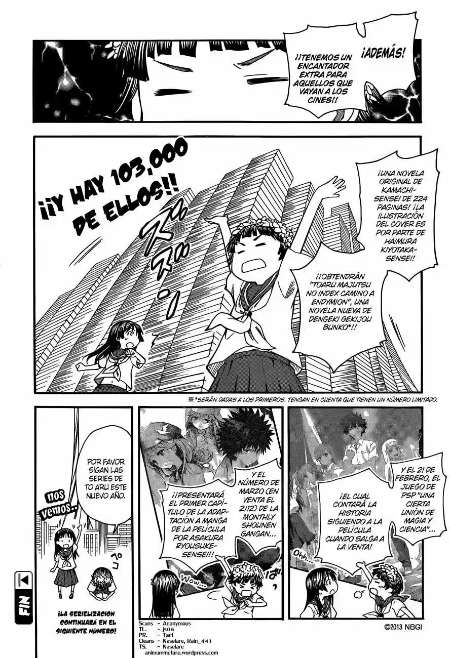 Toaru Kagaku No Railgun capítulo 56.5 página 16