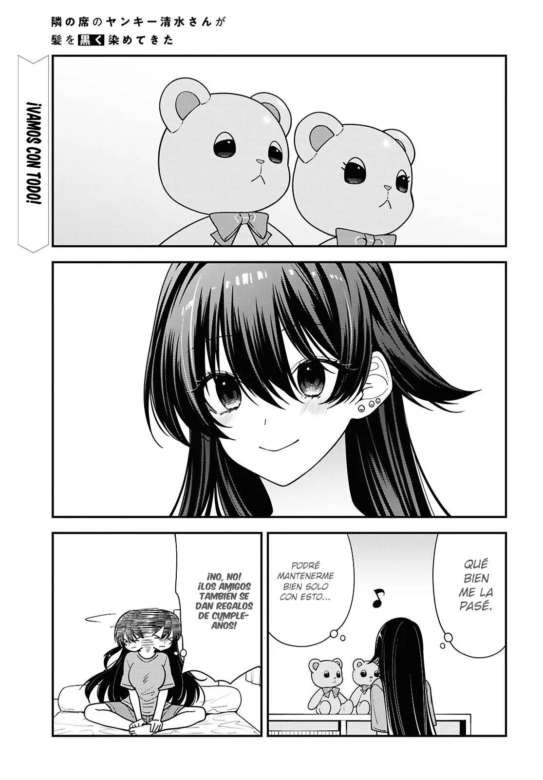 Tonari No Seki No Yankee Shimizu-san Ga Kami Wo Kuroku Somete Kita - Capítulo 19 - Página 2 - LectorTMOo