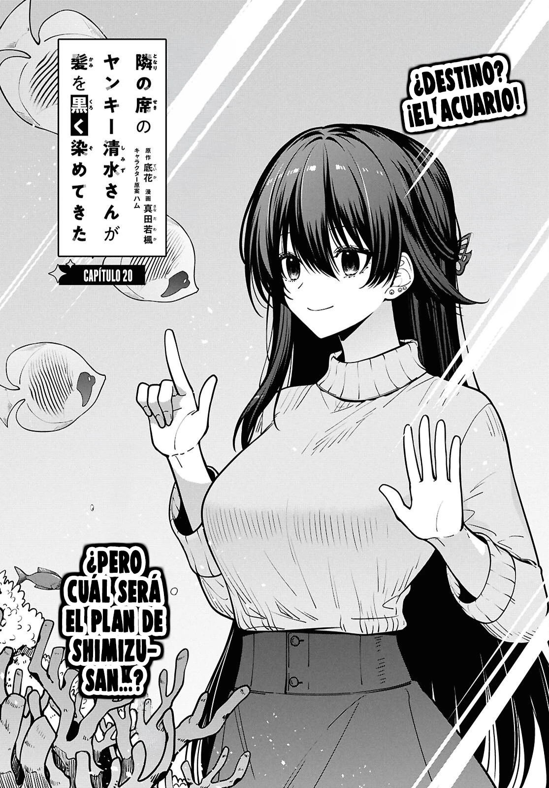 Tonari No Seki No Yankee Shimizu-san Ga Kami Wo Kuroku Somete Kita - Capítulo 20 - Página 7 - LectorTMOo