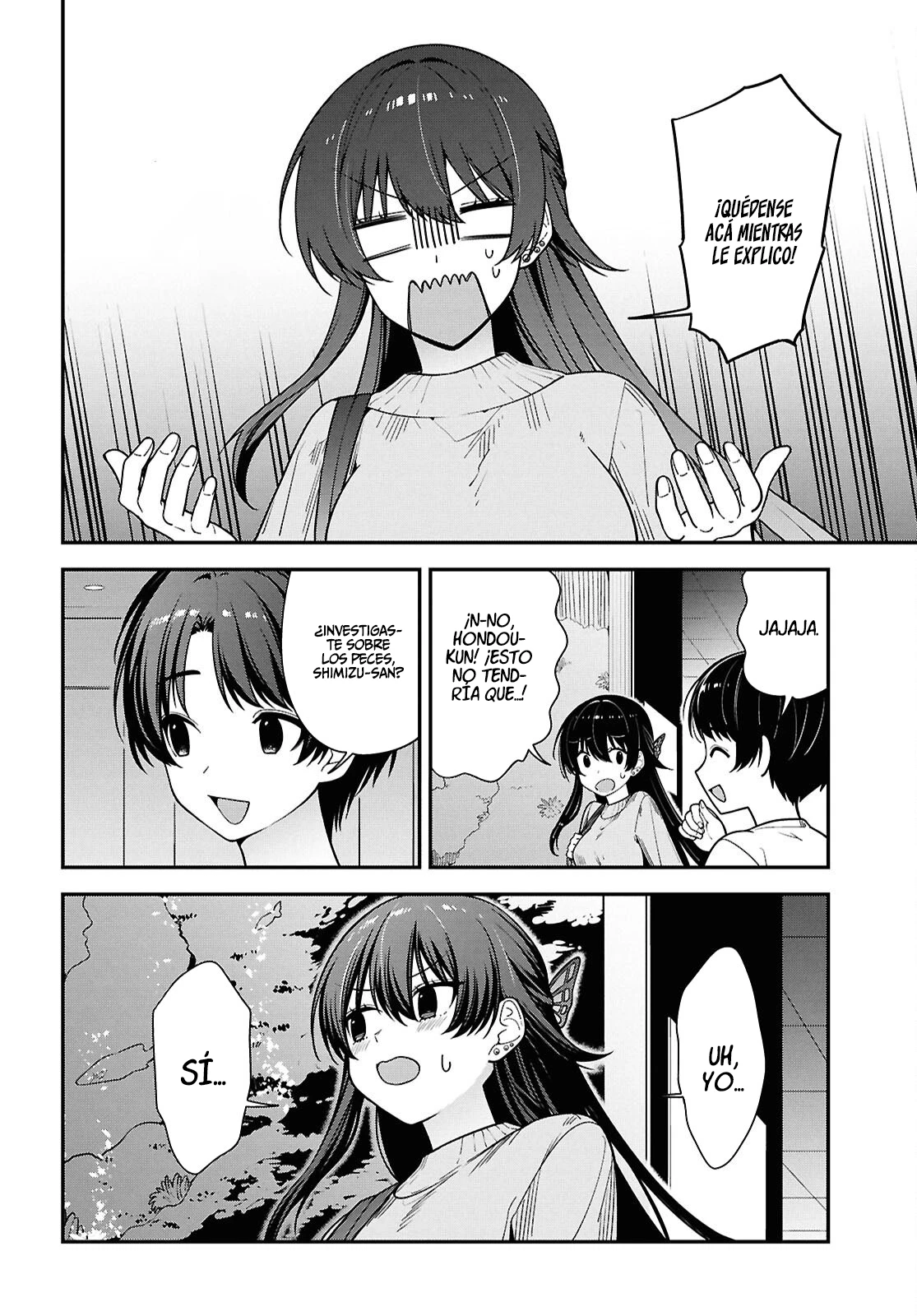 Tonari No Seki No Yankee Shimizu-san Ga Kami Wo Kuroku Somete Kita - Capítulo 20 - Página 16 - LectorTMOo